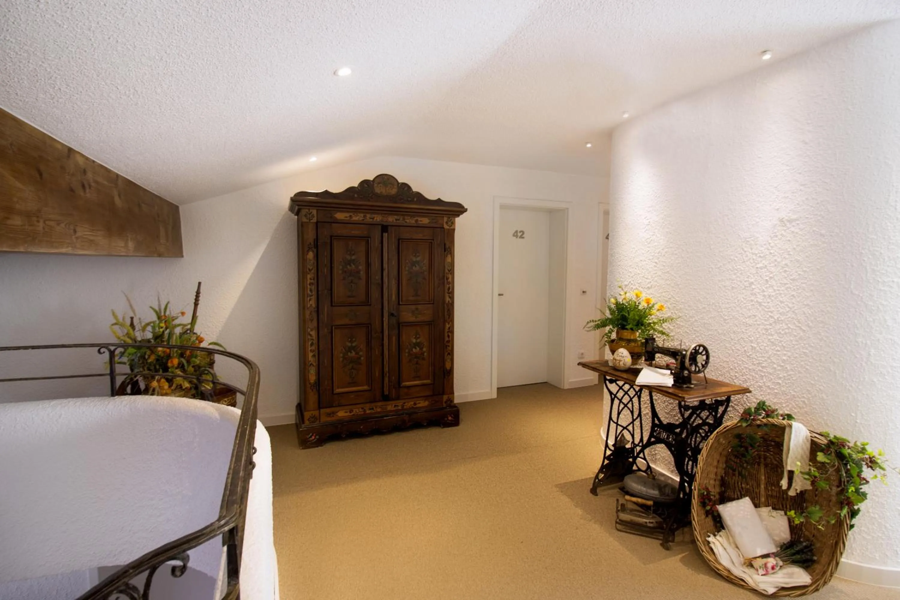 Decorative detail, Bed in Hotel Alp Inn - Chiemgaukarte inclusive