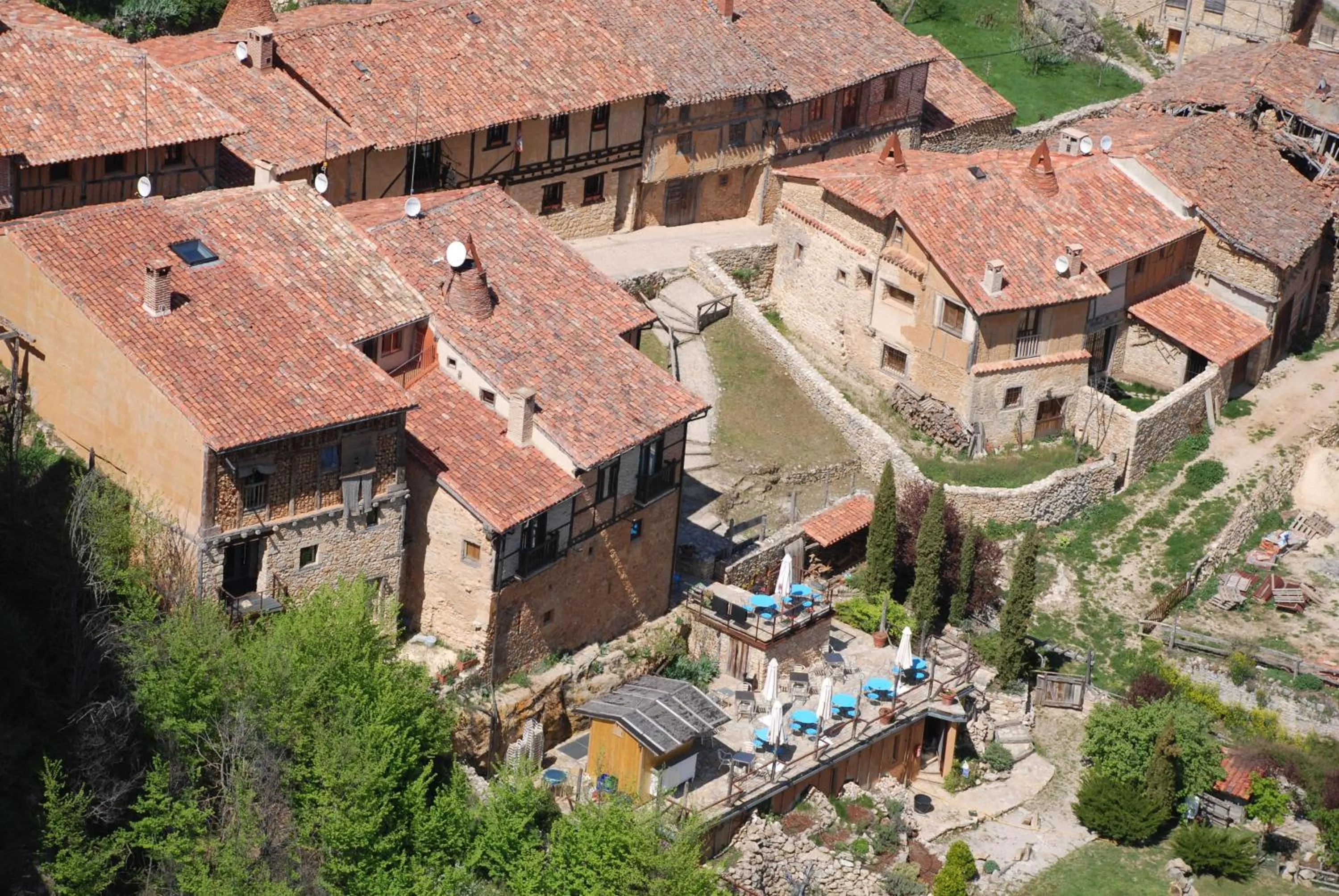 Bird's eye view in La Casa del Cura de Calatañazor