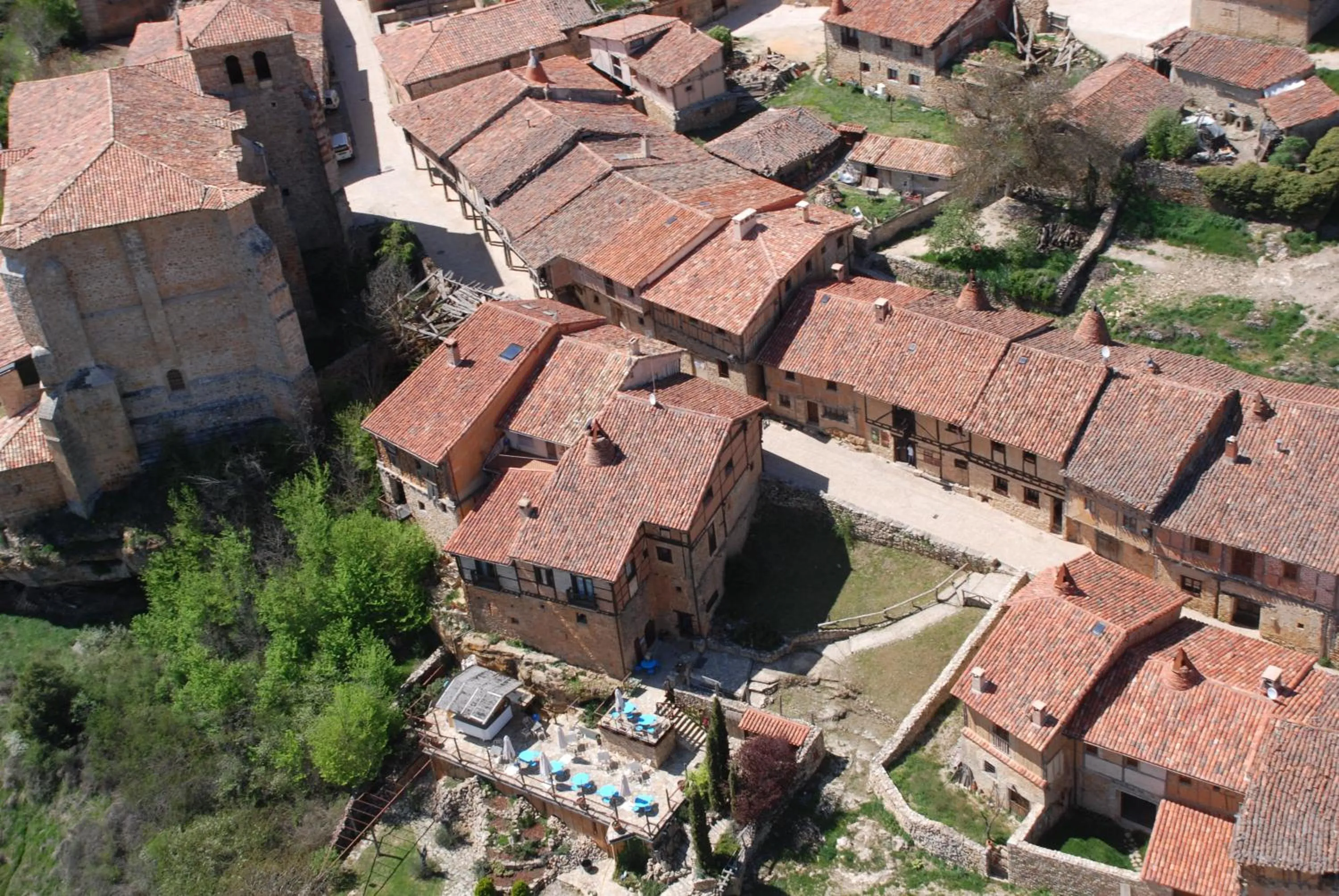 Bird's eye view in La Casa del Cura de Calatañazor