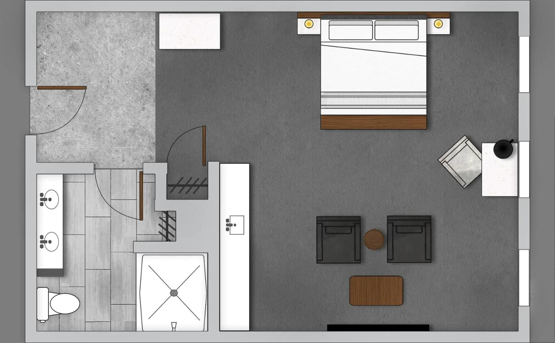 Floor plan in Hotel Millwright