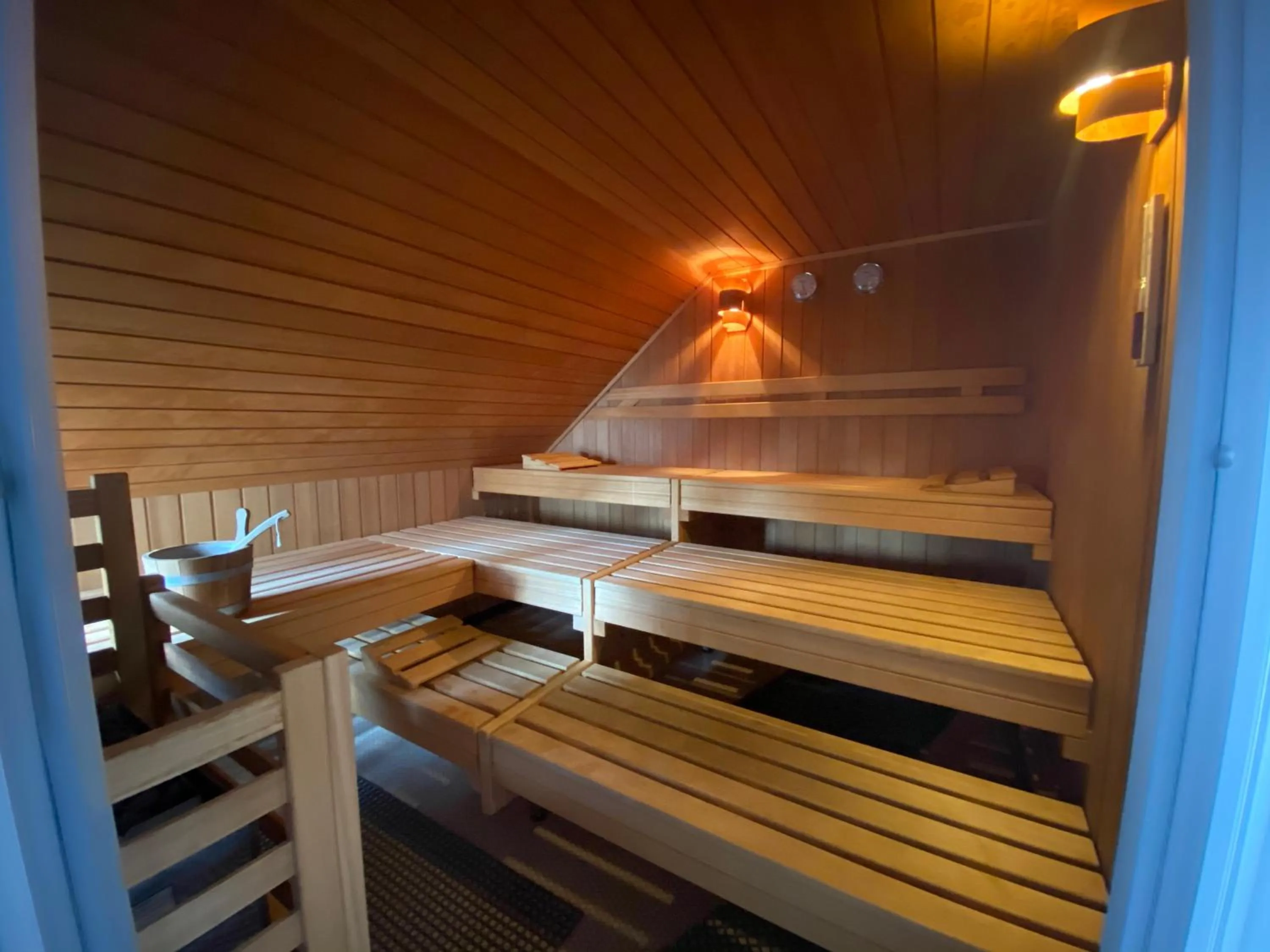 Sauna, Bed in Hotel Am Schloss Ahrensburg