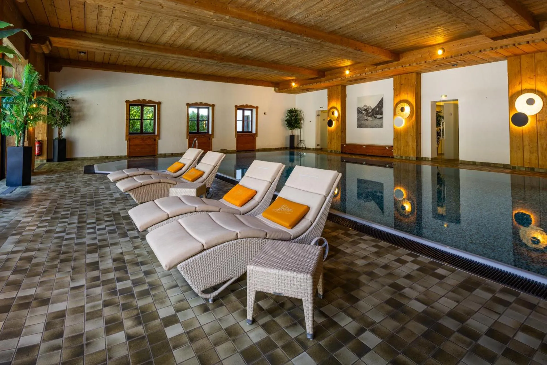 Swimming pool in Alm- & Wellnesshotel Alpenhof