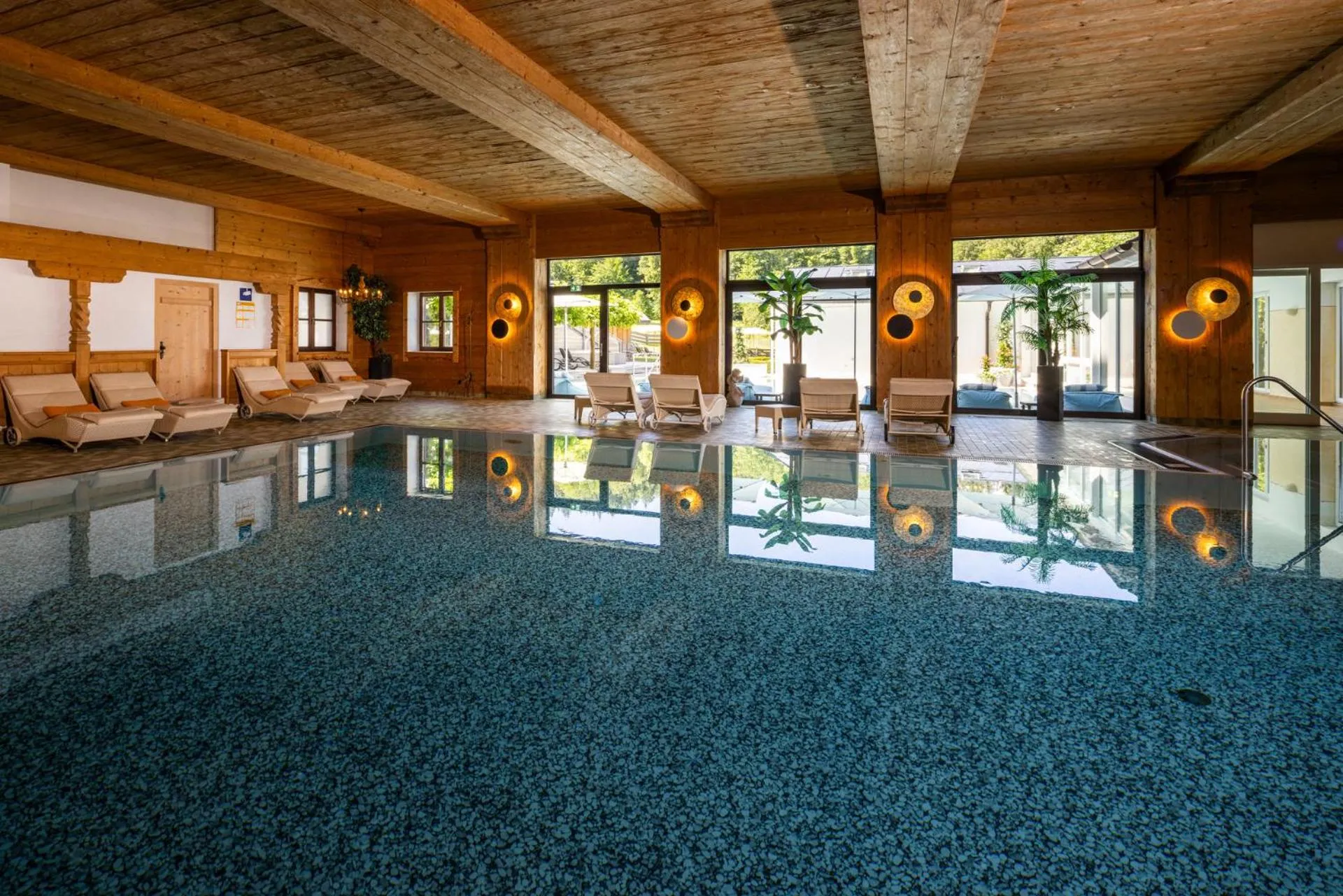 Swimming pool in Alm- & Wellnesshotel Alpenhof