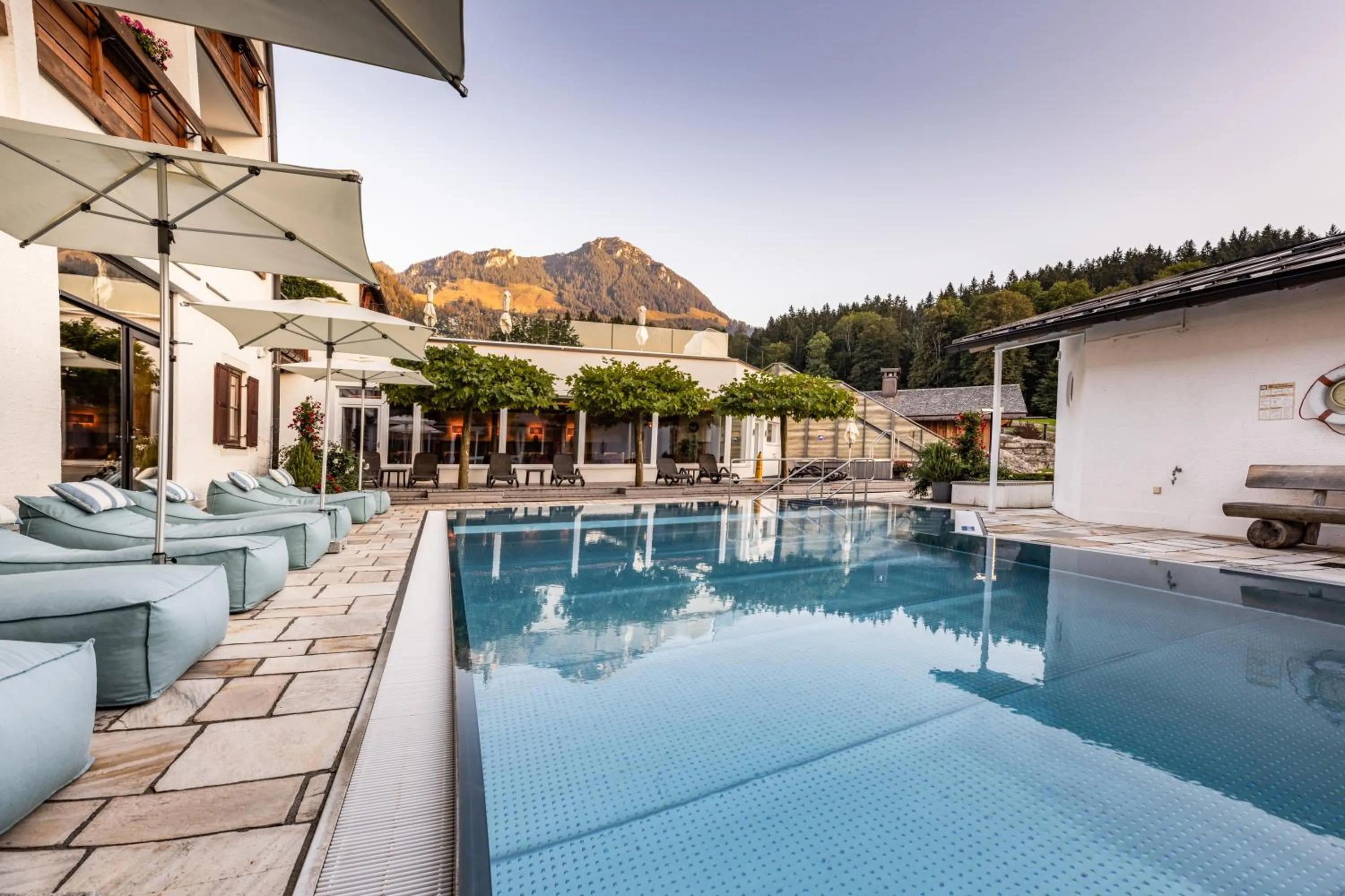 Swimming pool in Alm- & Wellnesshotel Alpenhof