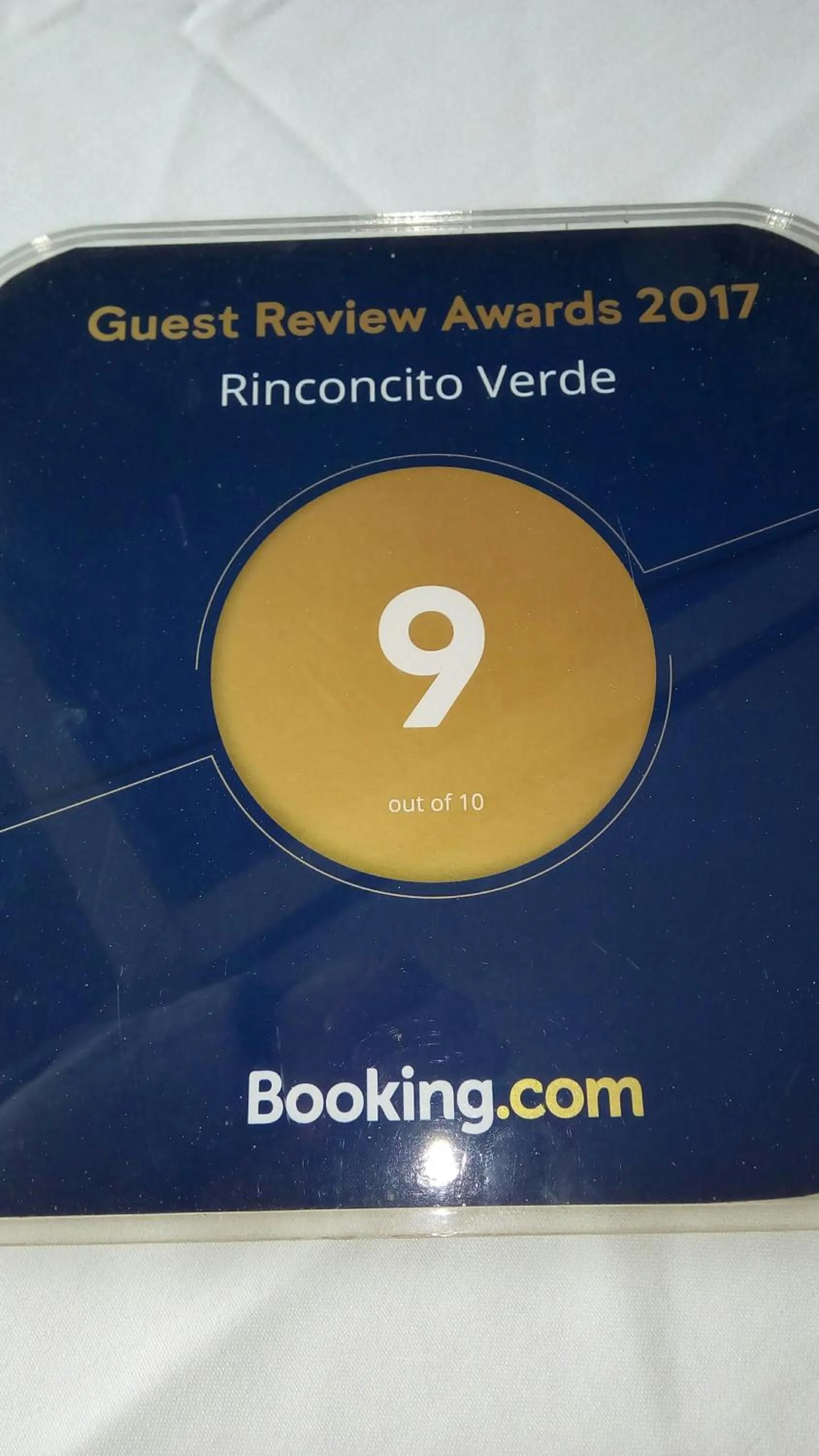 Certificate/Award in Rinconcito Verde