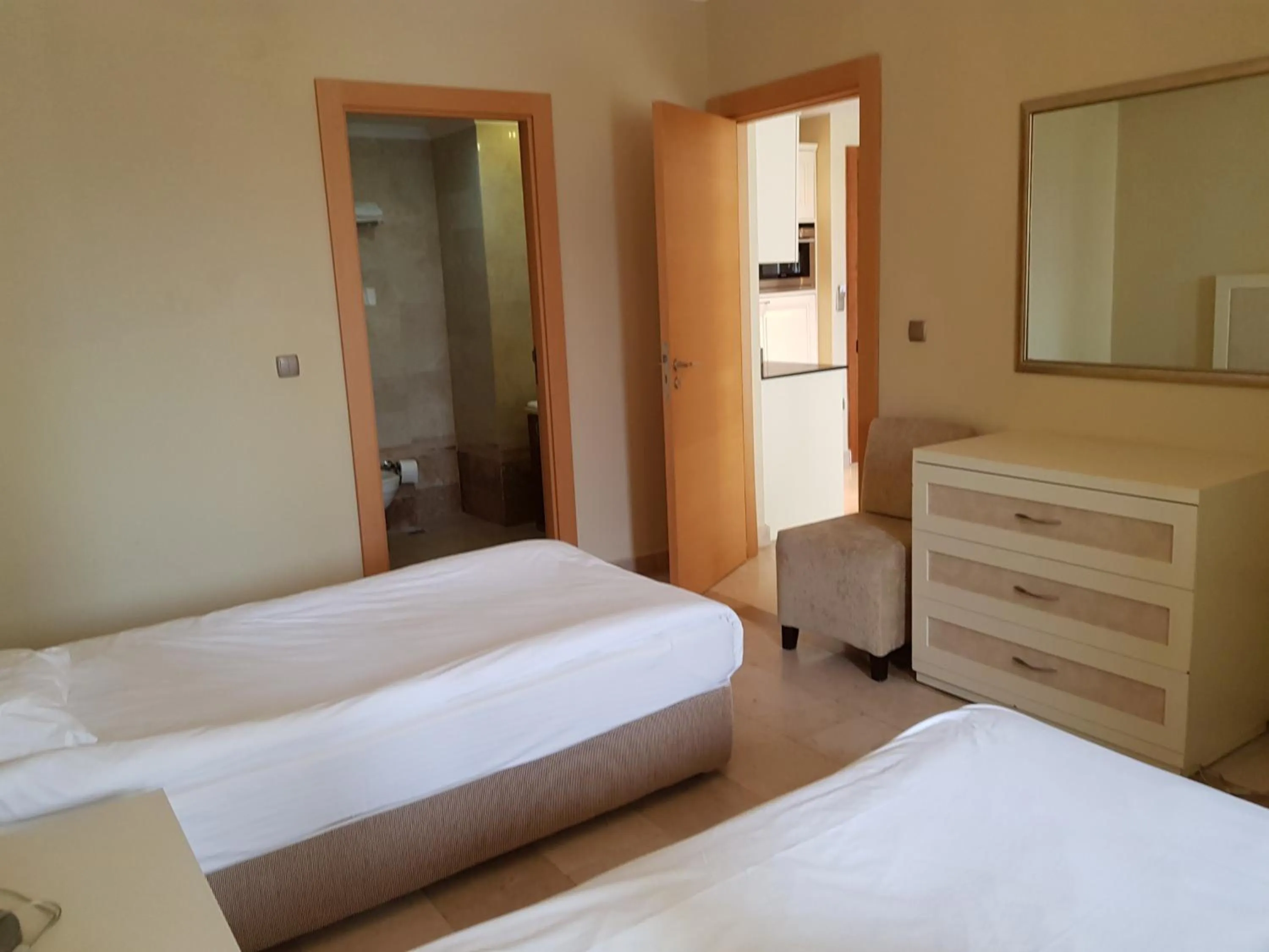 Bedroom, Bed in Alanya Goldcity 2 bedroom villa