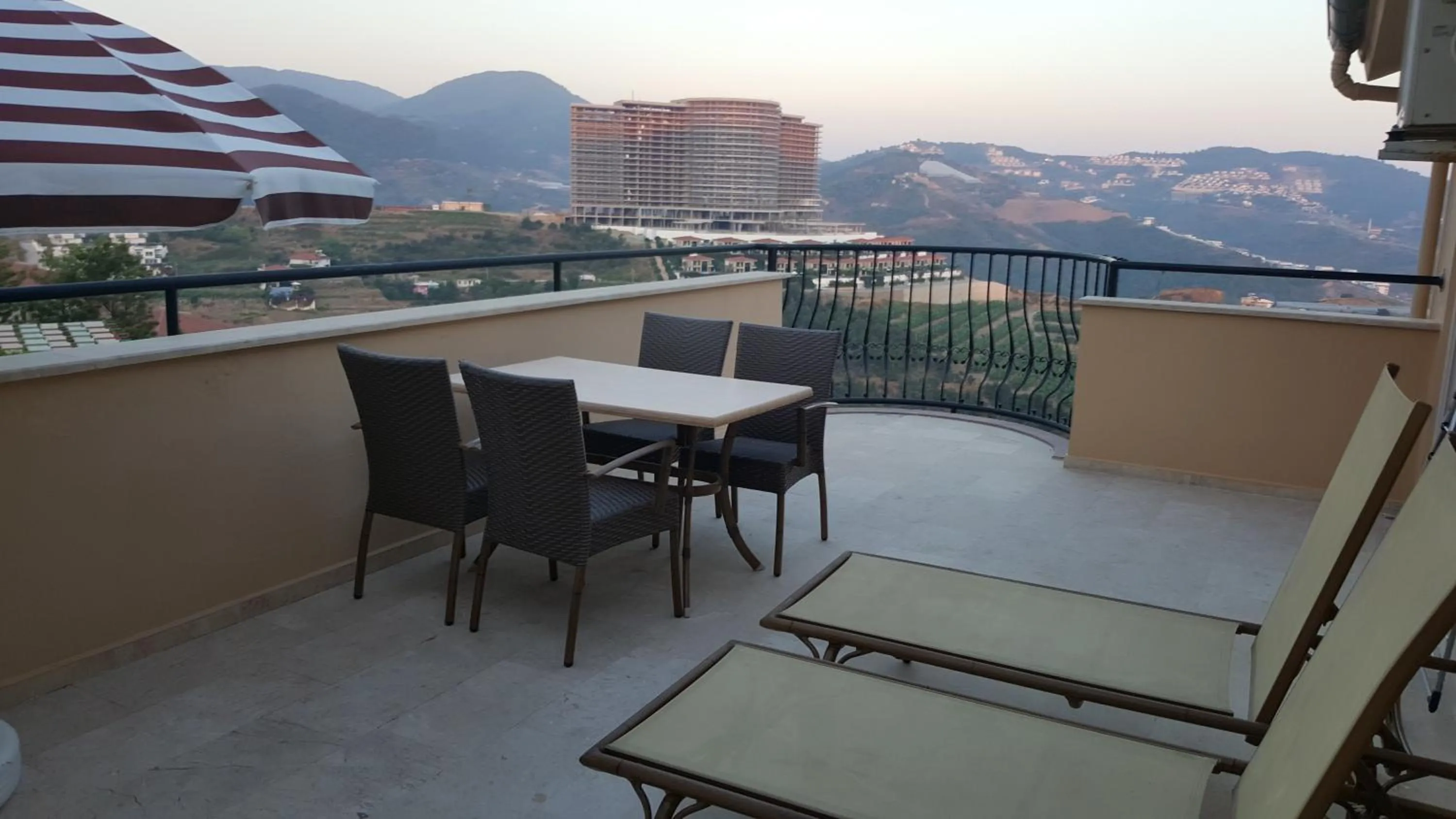 Balcony/Terrace in Alanya Goldcity 2 bedroom villa