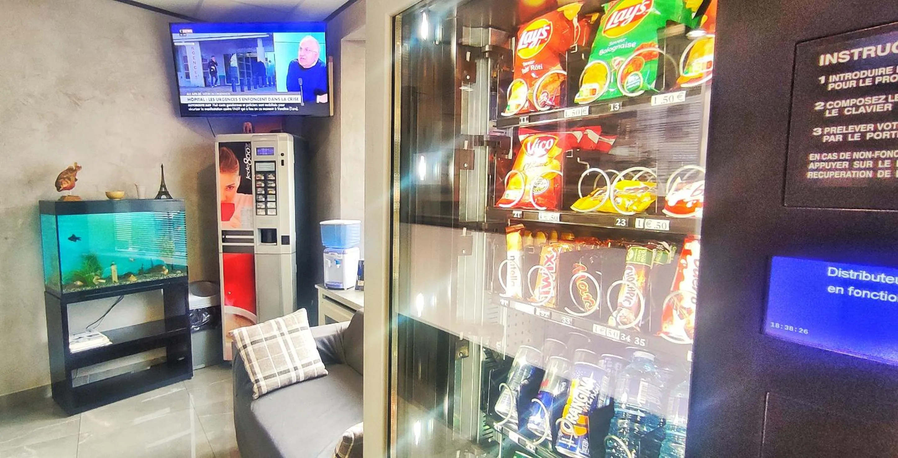 Lobby or reception in Hôtel Moderne