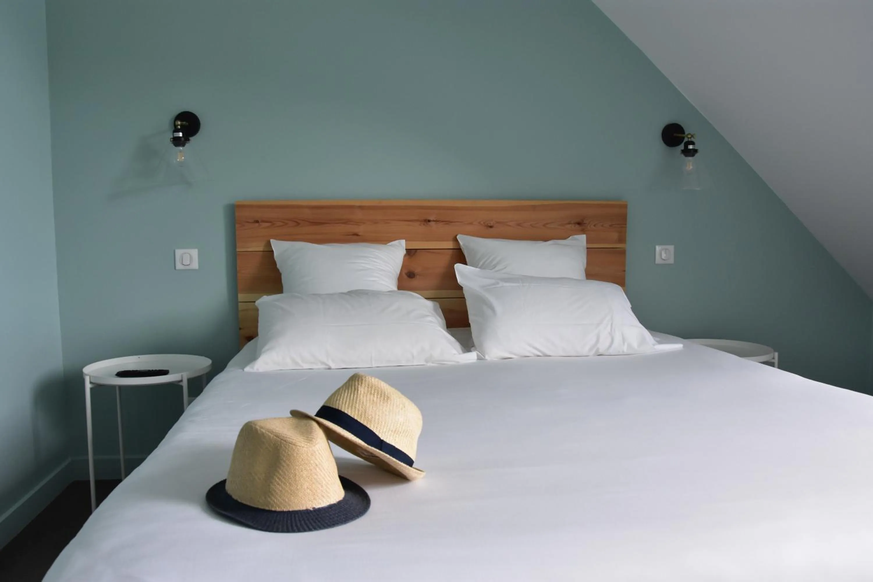 Bed in Hôtel Lodge du Lac Chambon