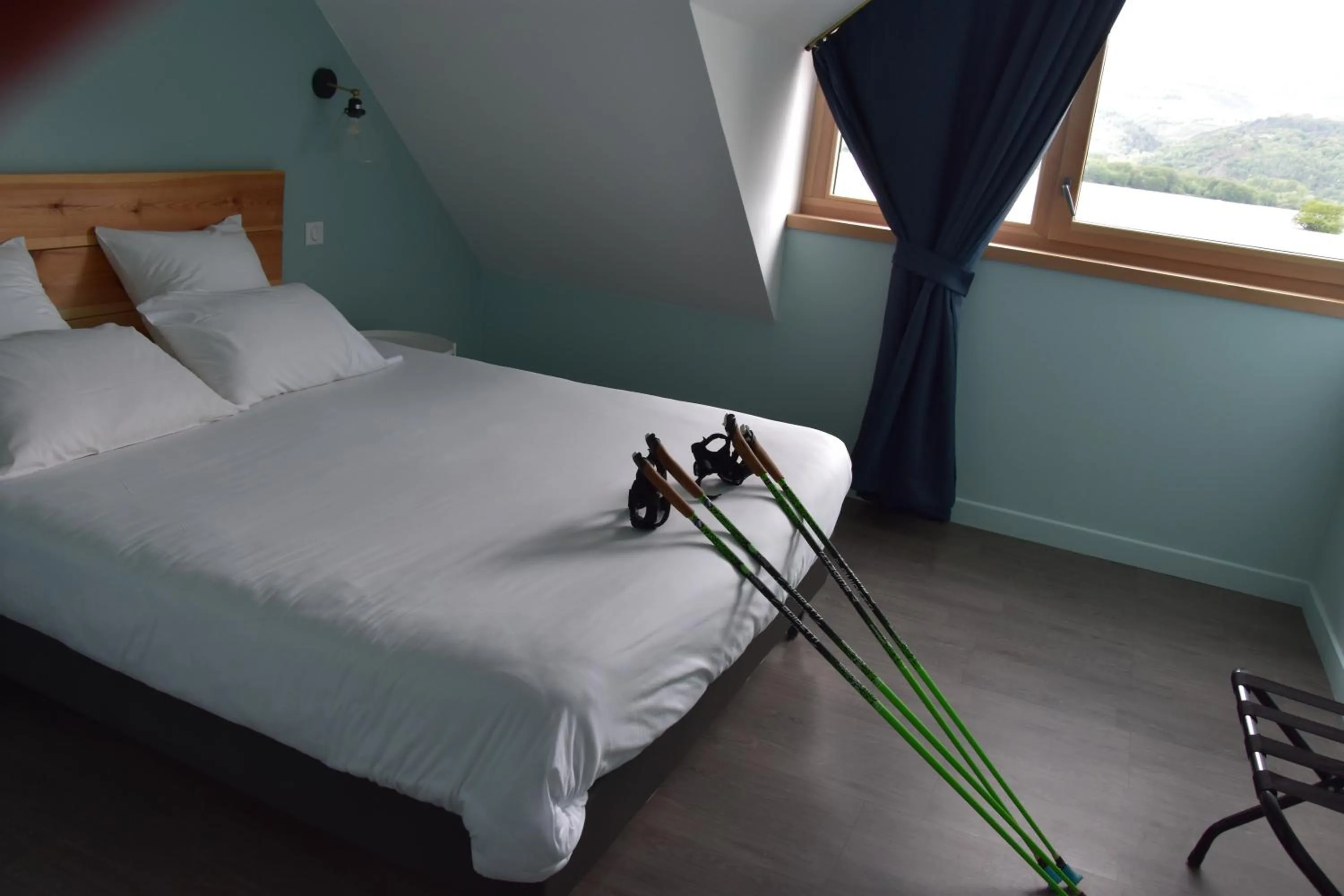 Bed in Hôtel Lodge du Lac Chambon