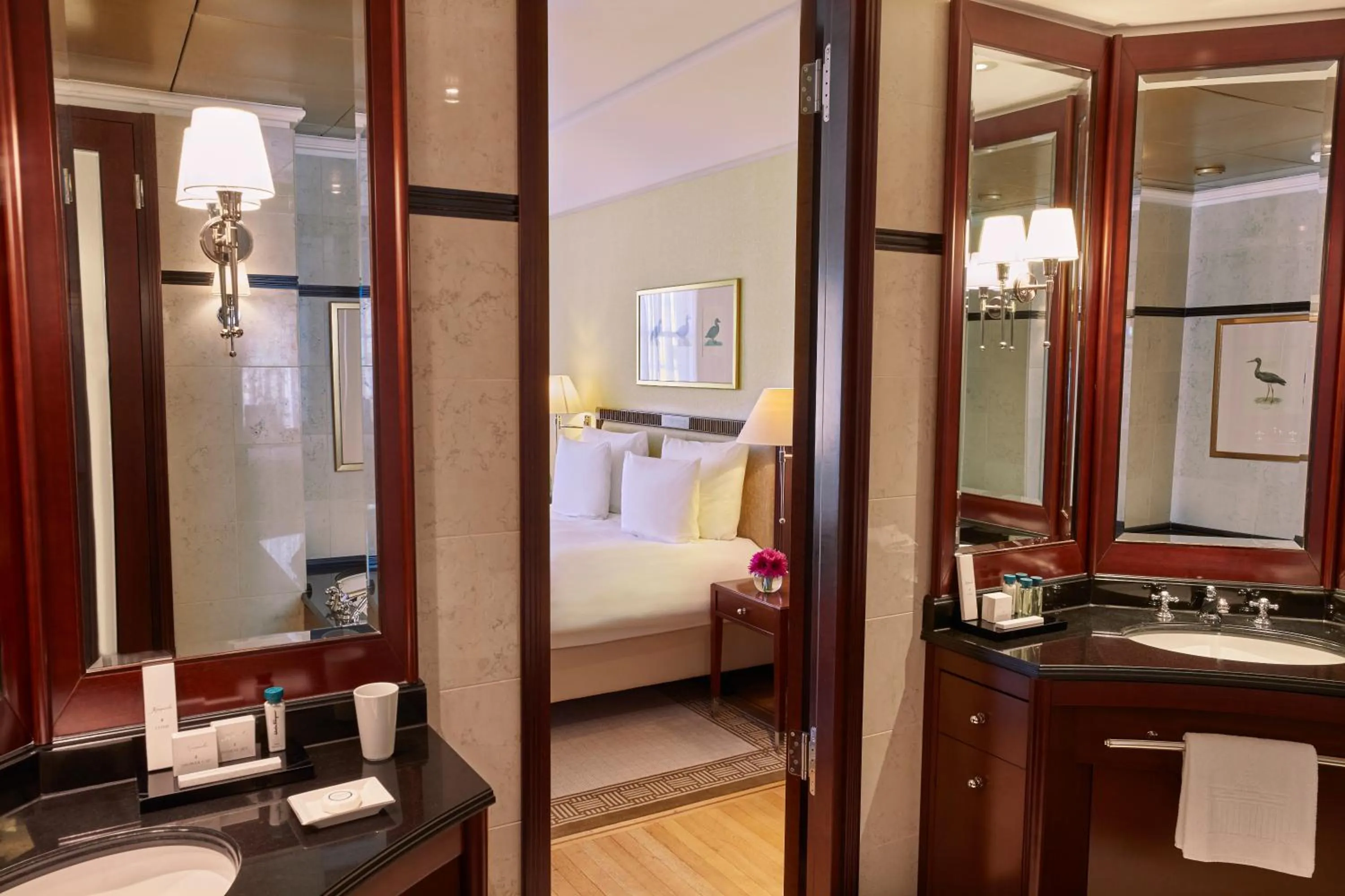 Bathroom, Bed in Hotel Adlon Kempinski Berlin