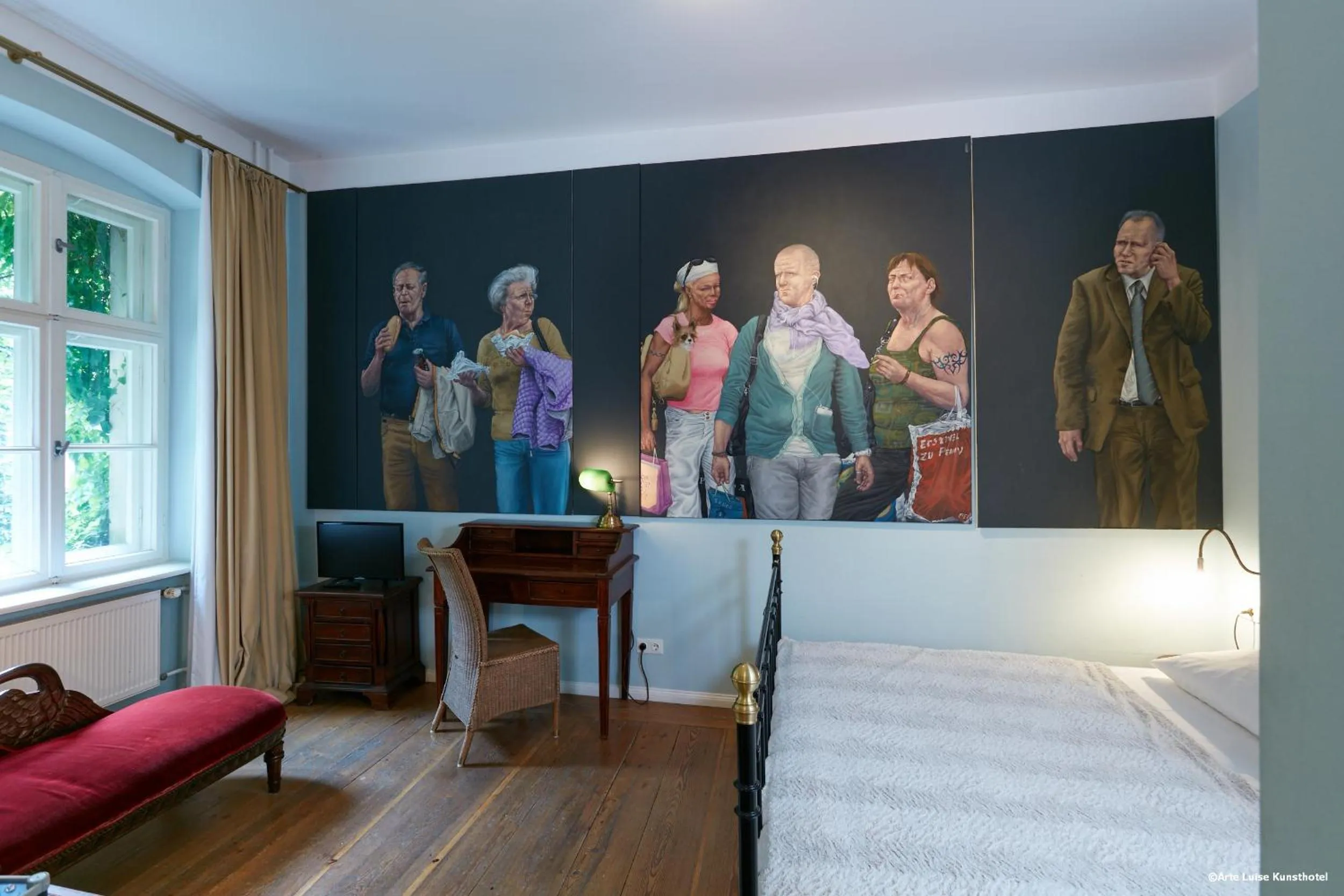 Bed in Arte Luise Kunsthotel