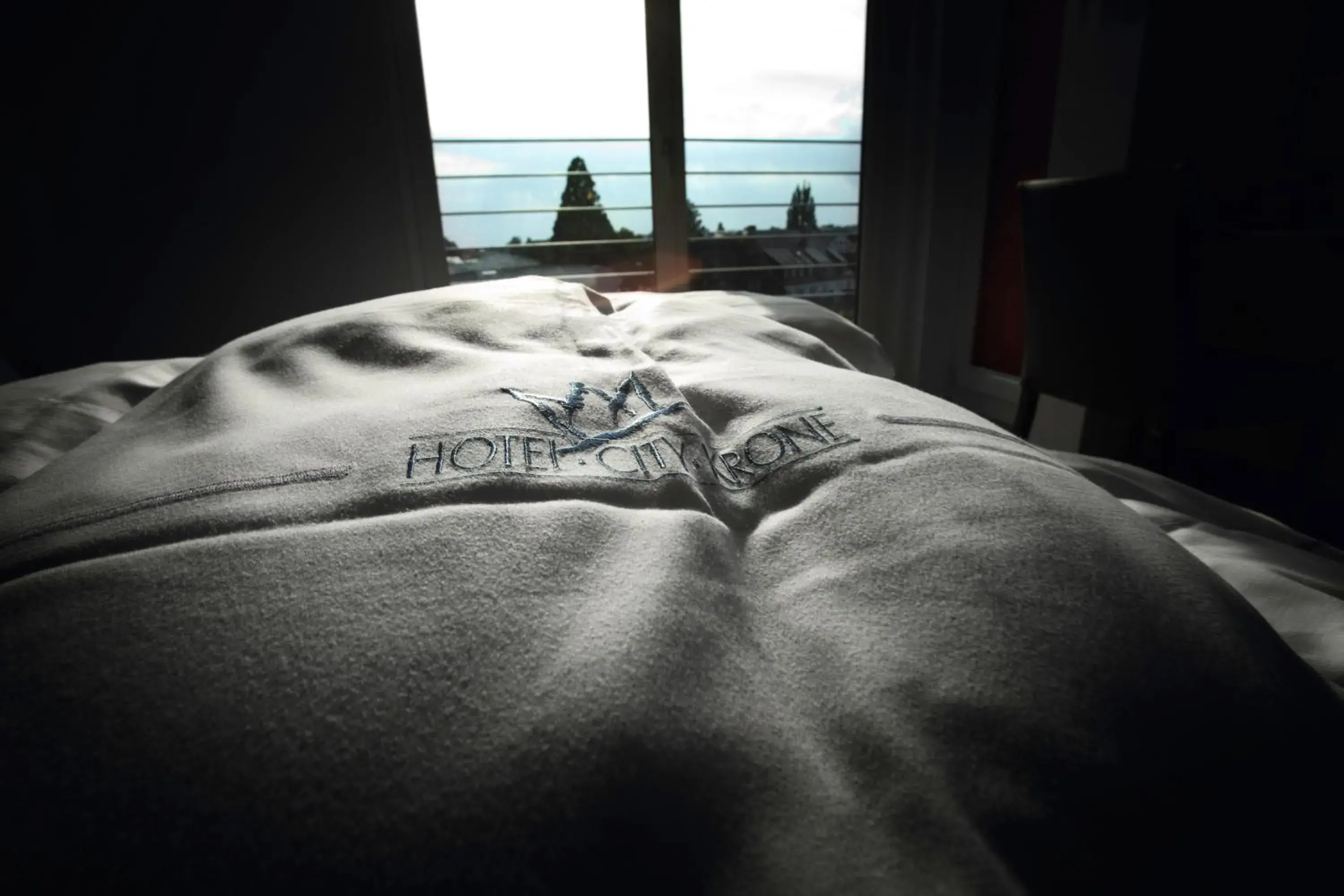 Bed in Hotel City Krone Bed in Hotel City Krone