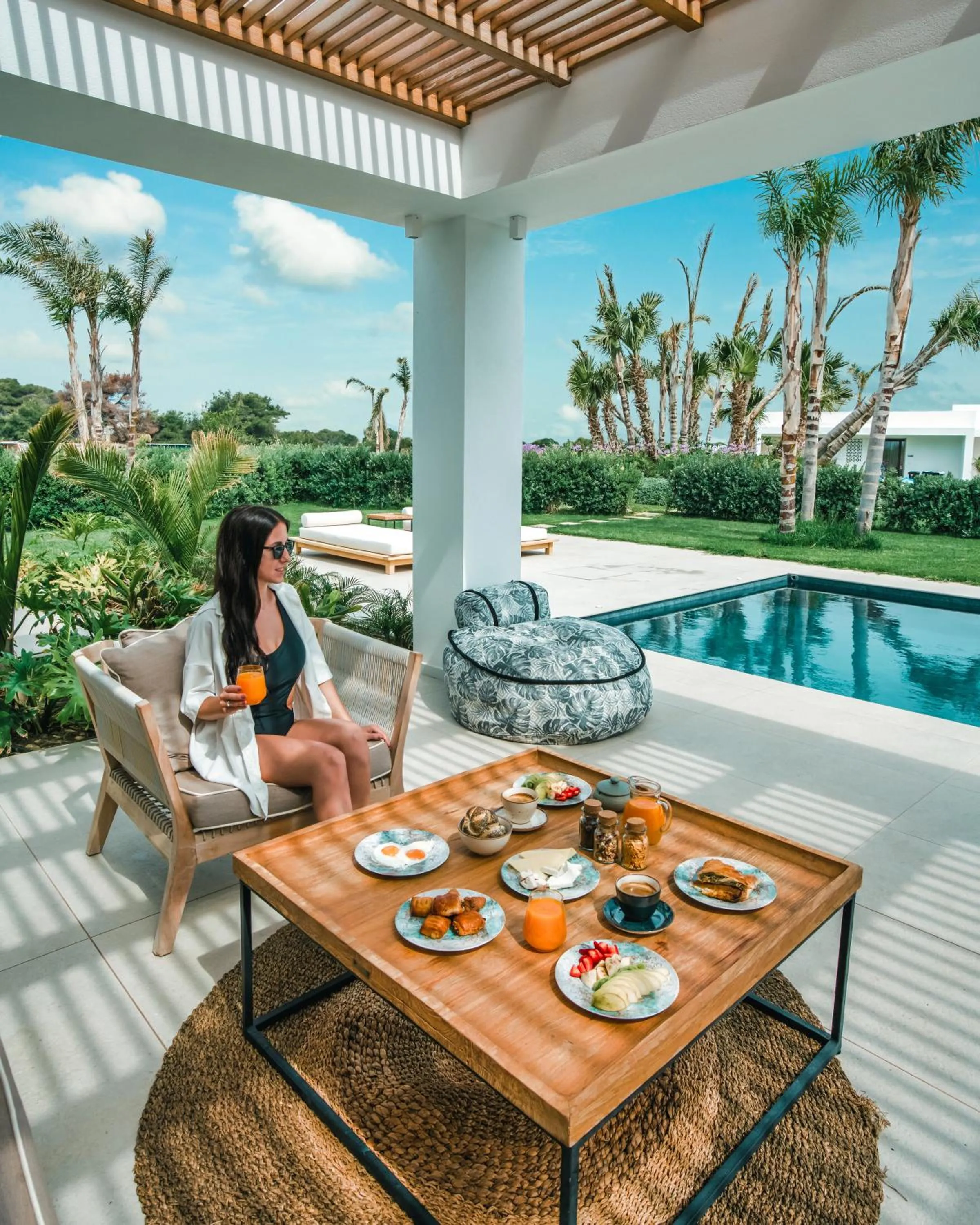 Patio in TAF Beach Villas & TESLA Y