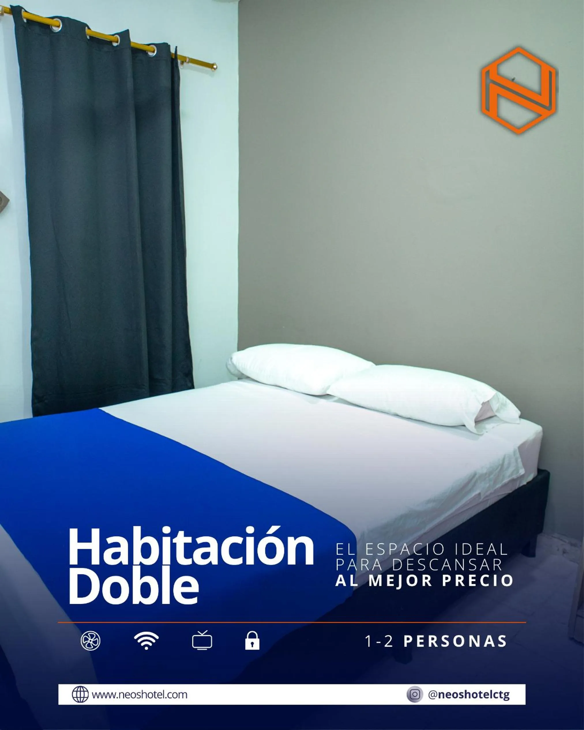 Bed in Neos Hotel Cartagena