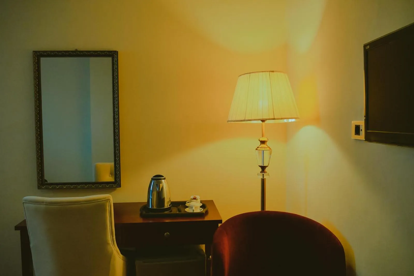 Seating area in Moonlight Hotel Addis Ababa