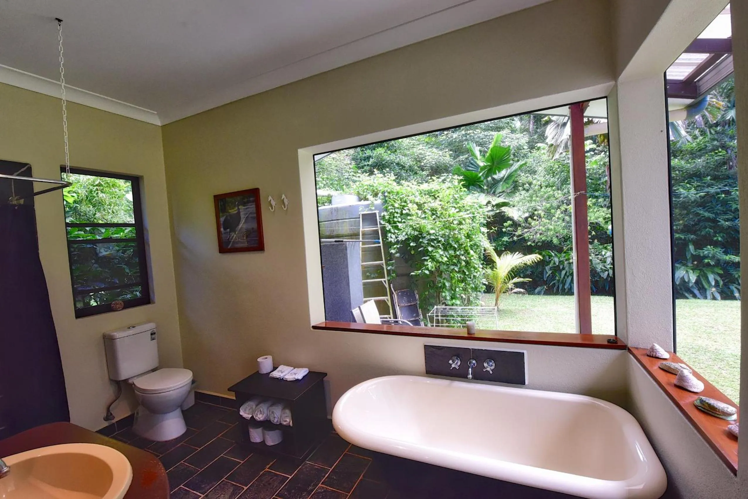 Bathroom in Thornton Beach Bungalows Daintree