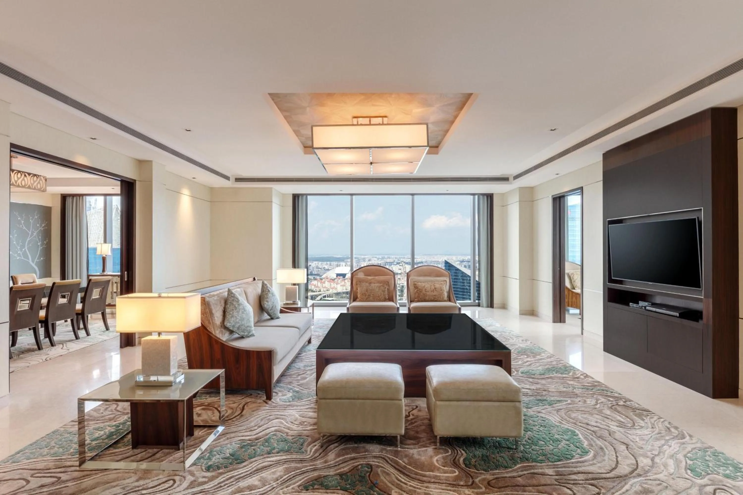 Living room, Bed in The Westin Singapore