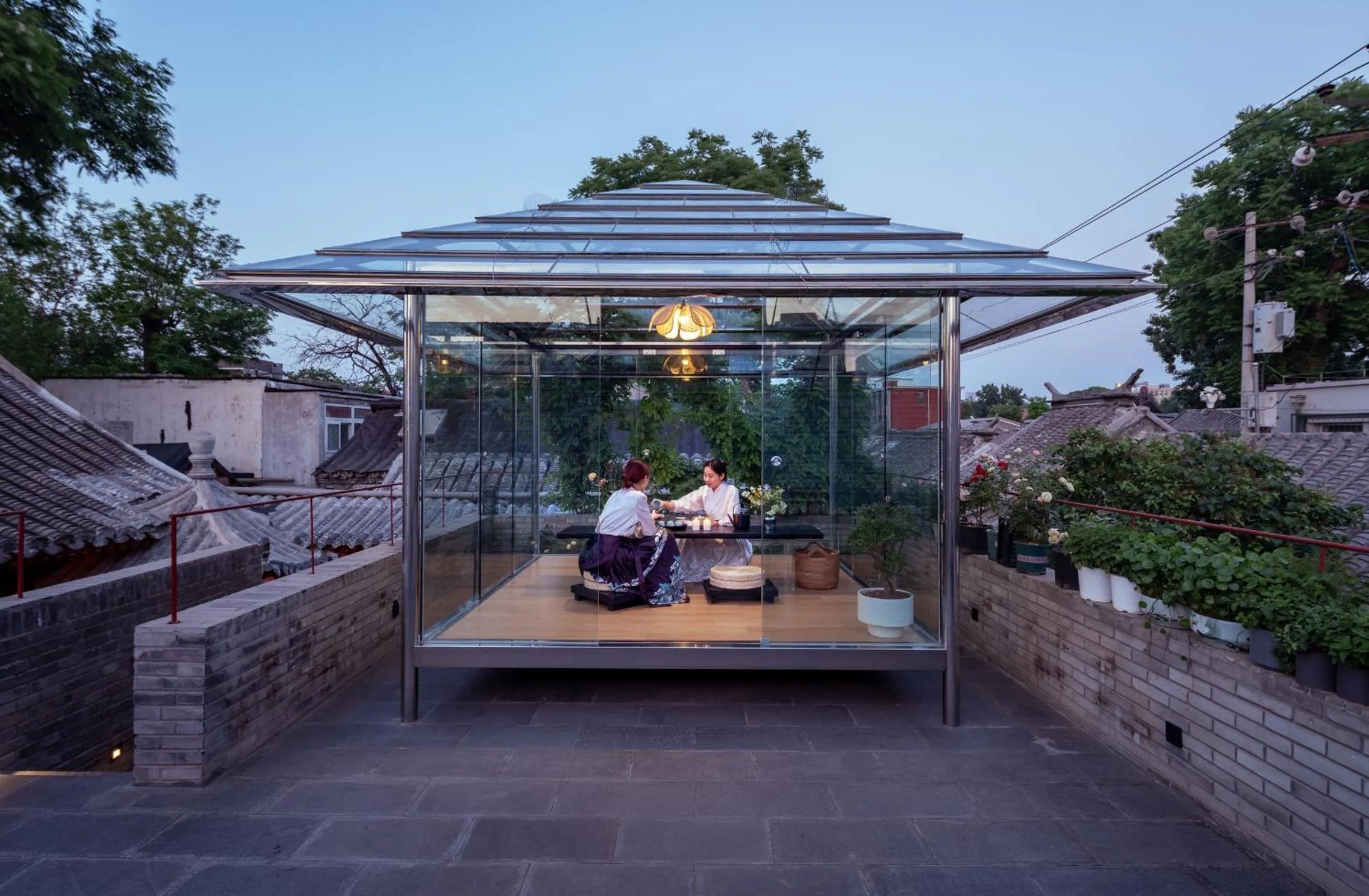 Balcony/Terrace in Xinxiang Yayuan Courtyard Hotel Beijing Tiananmen Wangfujing Branch