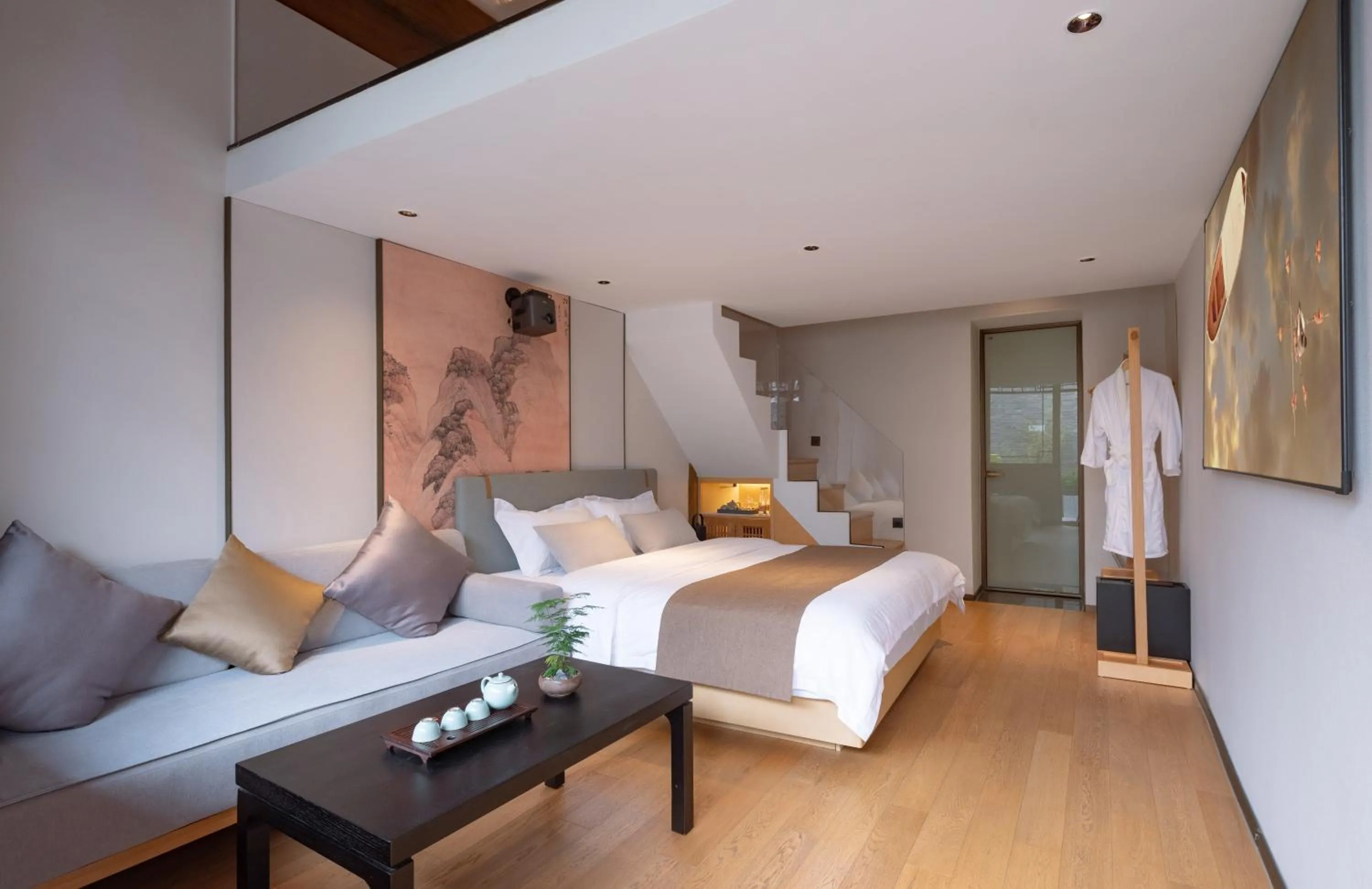 Living room, Bed in Xinxiang Yayuan Courtyard Hotel Beijing Tiananmen Wangfujing Branch