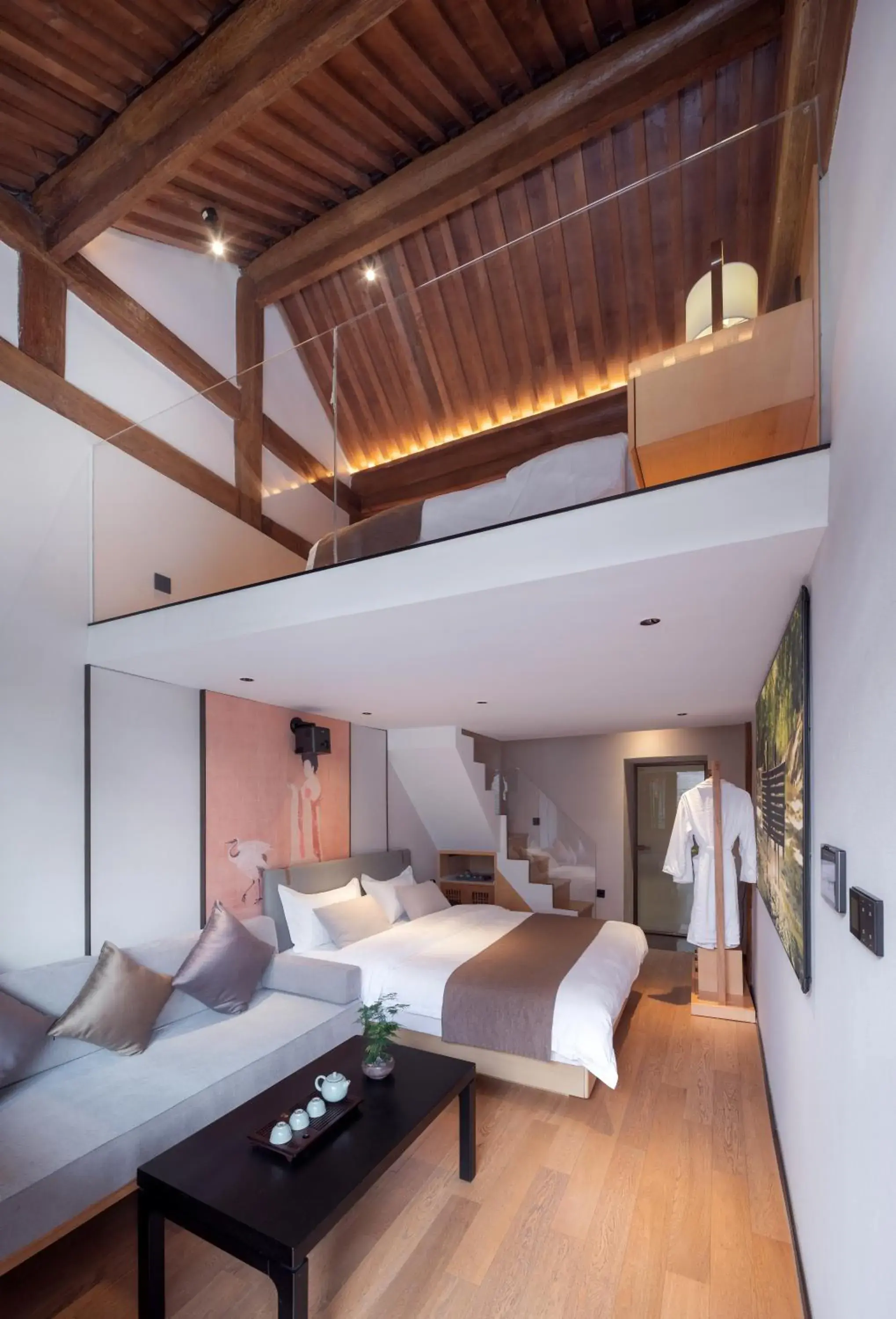Family Loft Suite with Two King Beds Room in Xinxiang Yayuan Courtyard Hotel Beijing Tiananmen Wangfujing Branch Family Loft Suite with Two King Beds Room in Xinxiang Yayuan Courtyard Hotel Beijing Tiananmen Wangfujing Branch