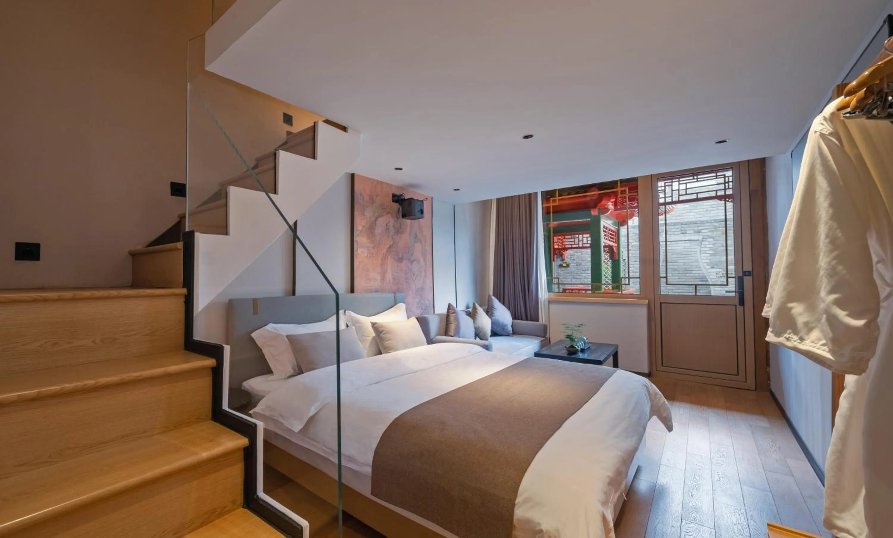 Bedroom, Bed in Xinxiang Yayuan Courtyard Hotel Beijing Tiananmen Wangfujing Branch