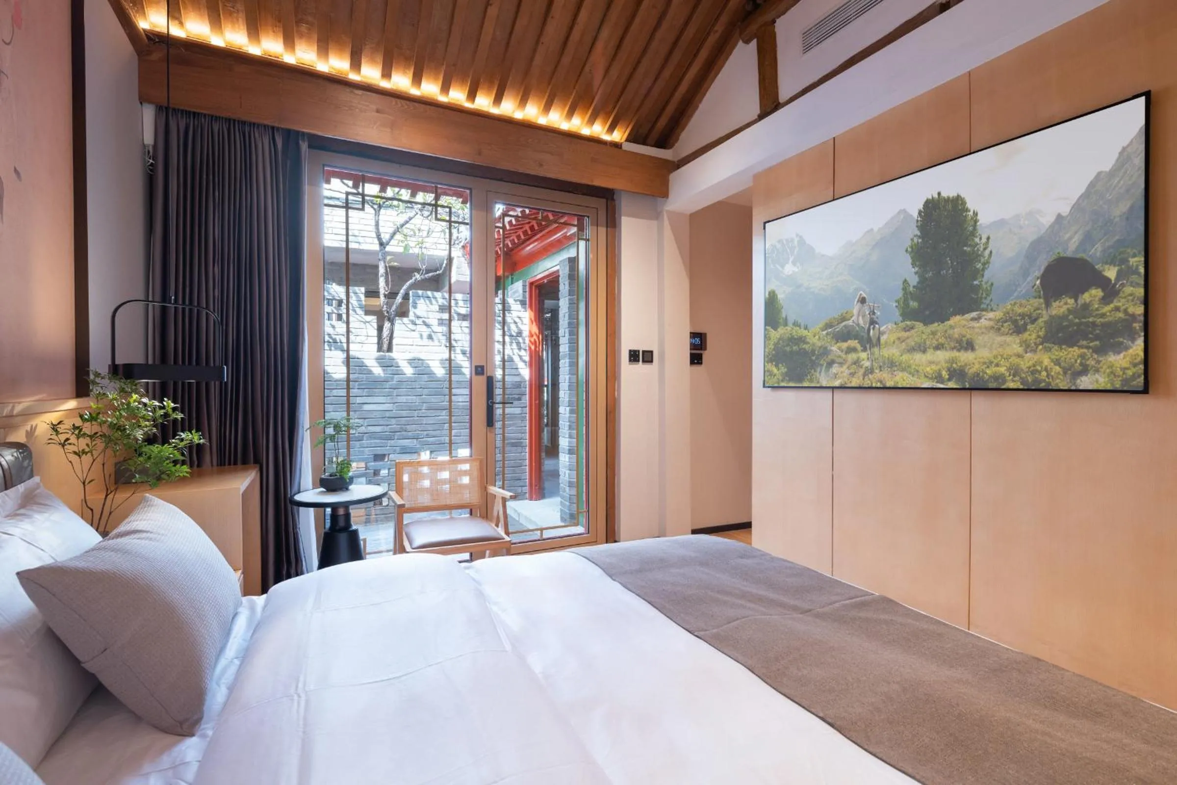 Bedroom, Bed in Xinxiang Yayuan Courtyard Hotel Beijing Tiananmen Wangfujing Branch