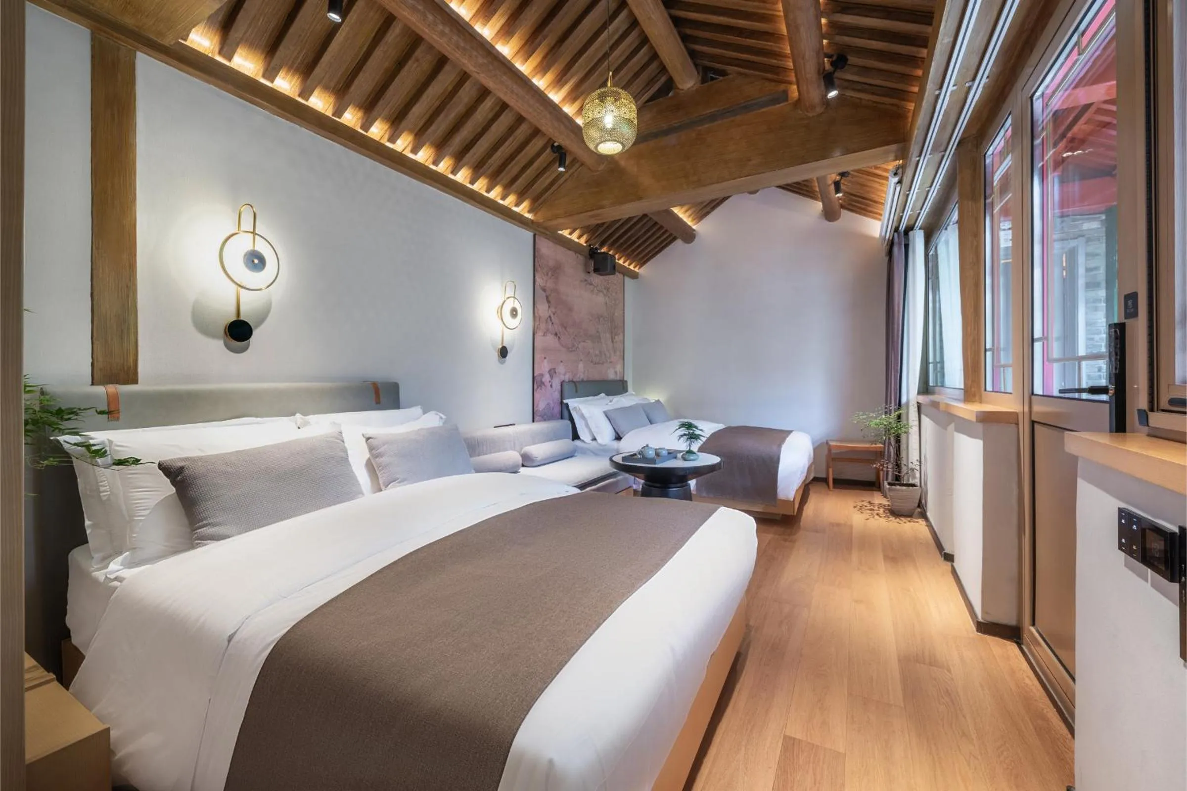 Photo of the whole room, Bed in Xinxiang Yayuan Courtyard Hotel Beijing Tiananmen Wangfujing Branch