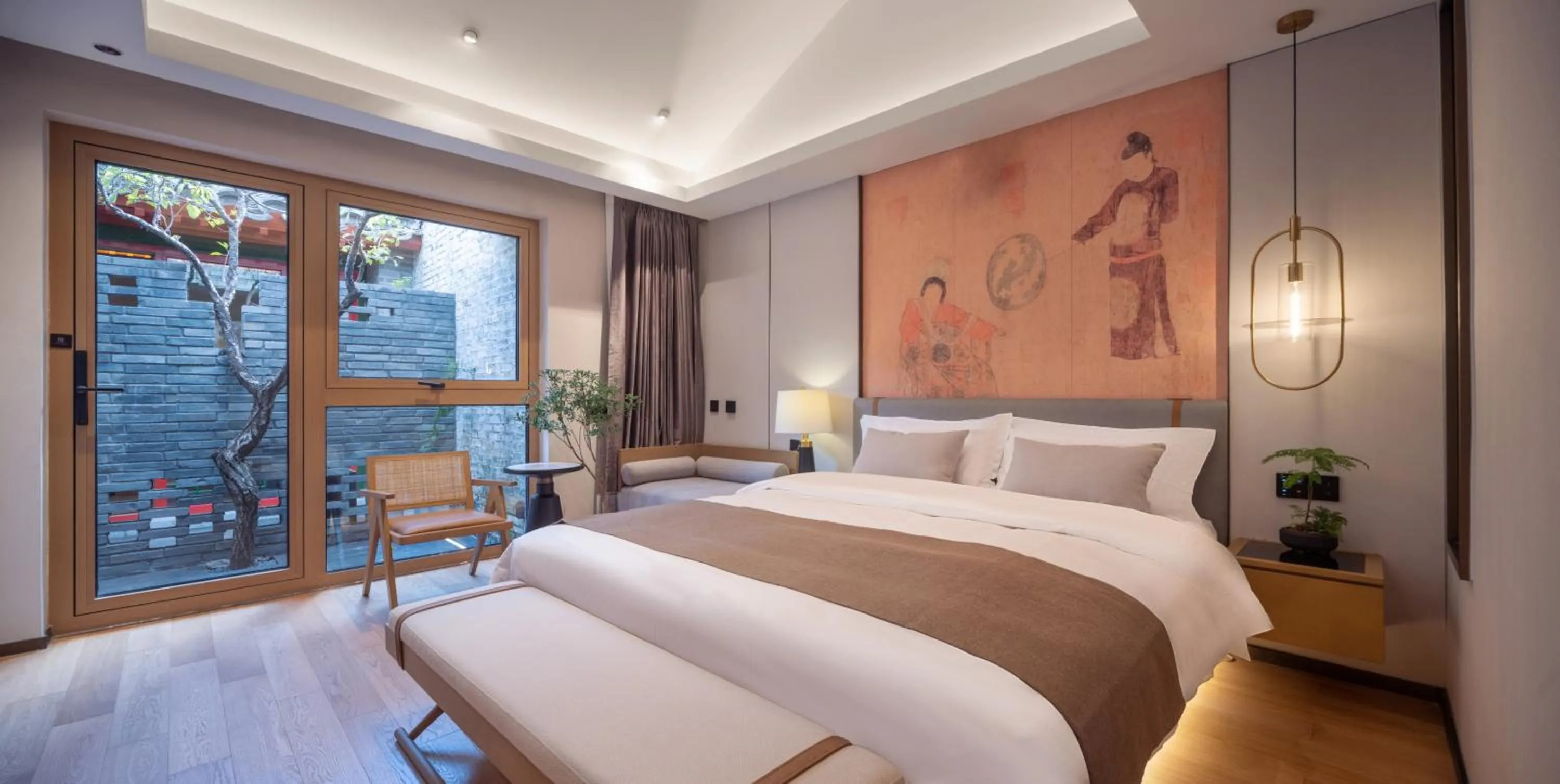 Bedroom, Bed in Xinxiang Yayuan Courtyard Hotel Beijing Tiananmen Wangfujing Branch