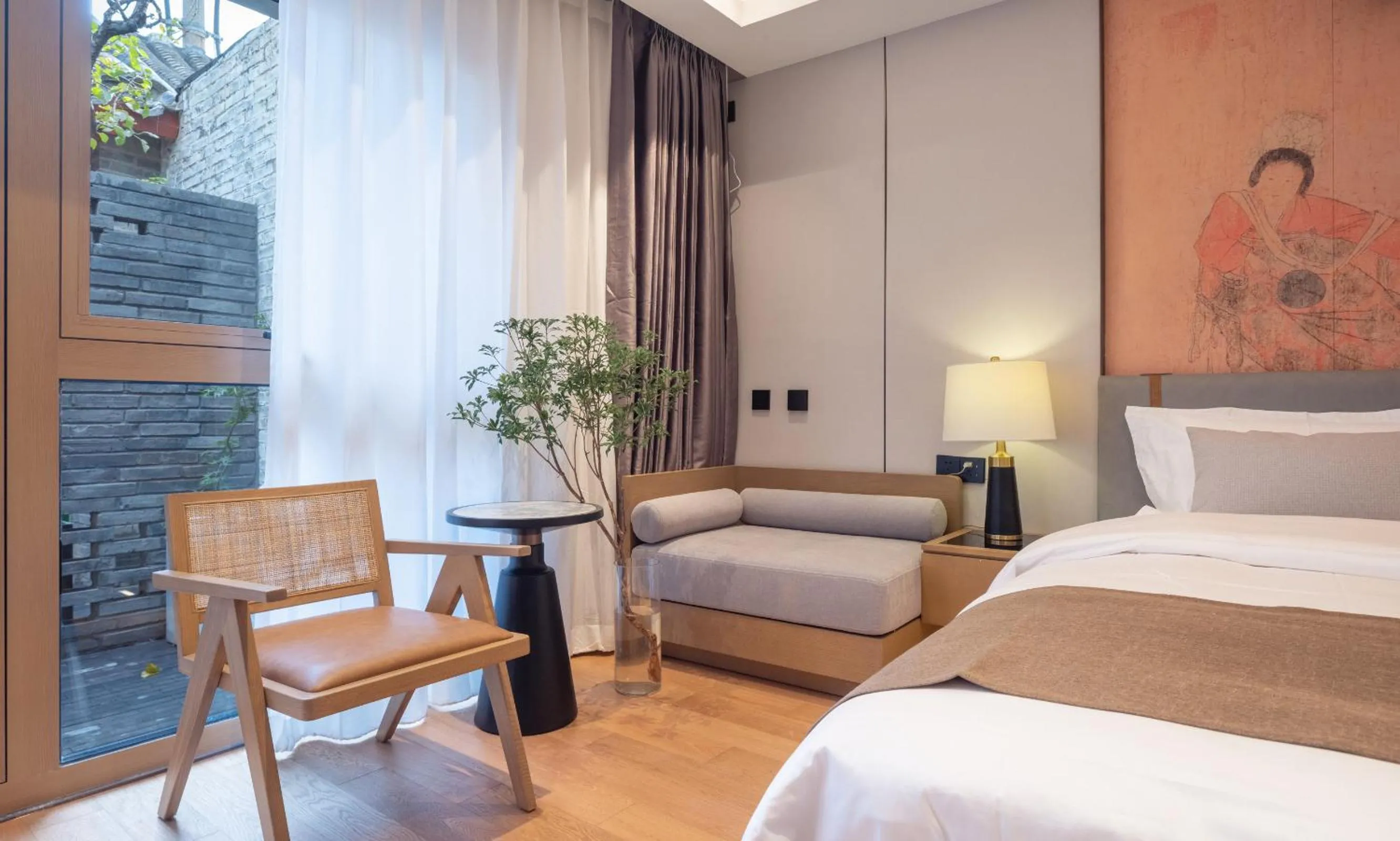Bedroom, Bed in Xinxiang Yayuan Courtyard Hotel Beijing Tiananmen Wangfujing Branch