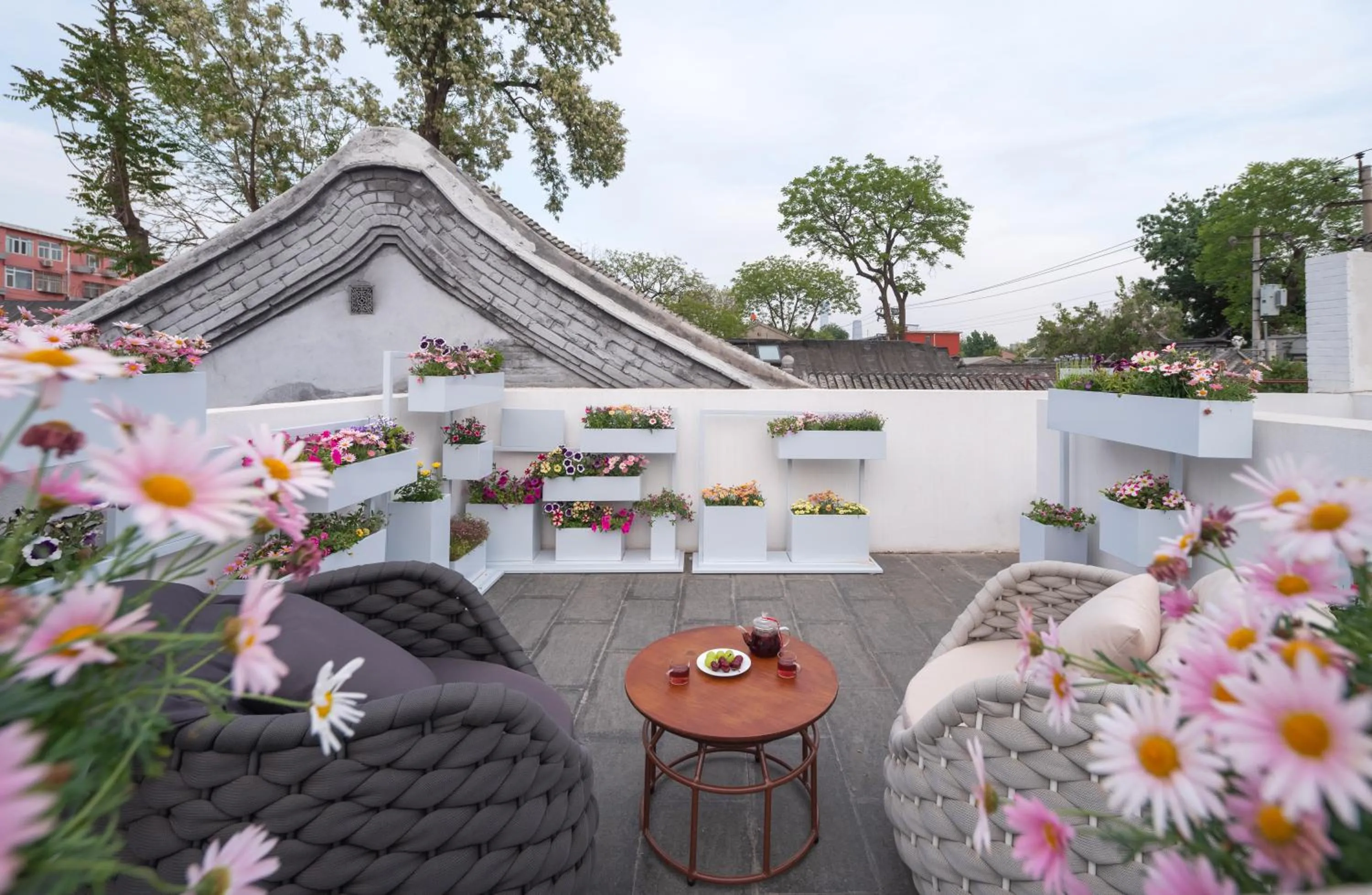 Garden in Xinxiang Yayuan Courtyard Hotel Beijing Tiananmen Wangfujing Branch