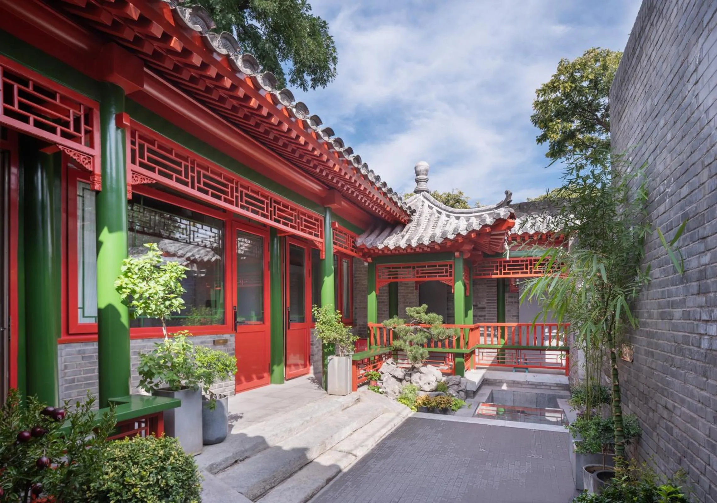 Garden view in Xinxiang Yayuan Courtyard Hotel Beijing Tiananmen Wangfujing Branch