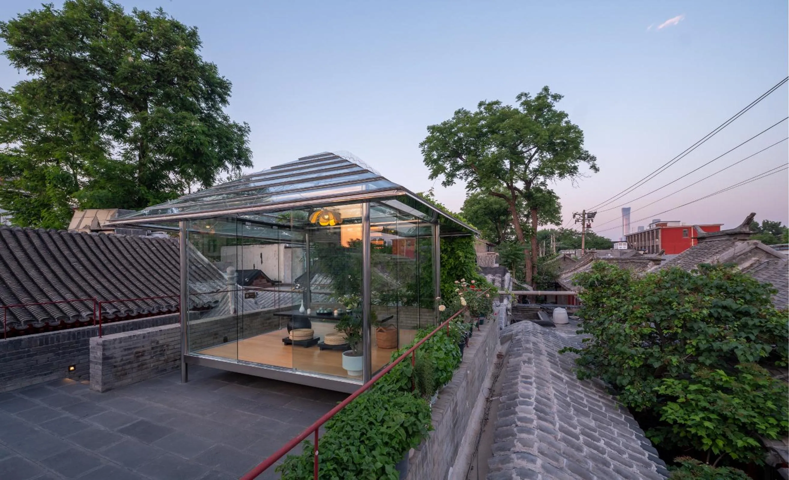 Balcony/Terrace in Xinxiang Yayuan Courtyard Hotel Beijing Tiananmen Wangfujing Branch