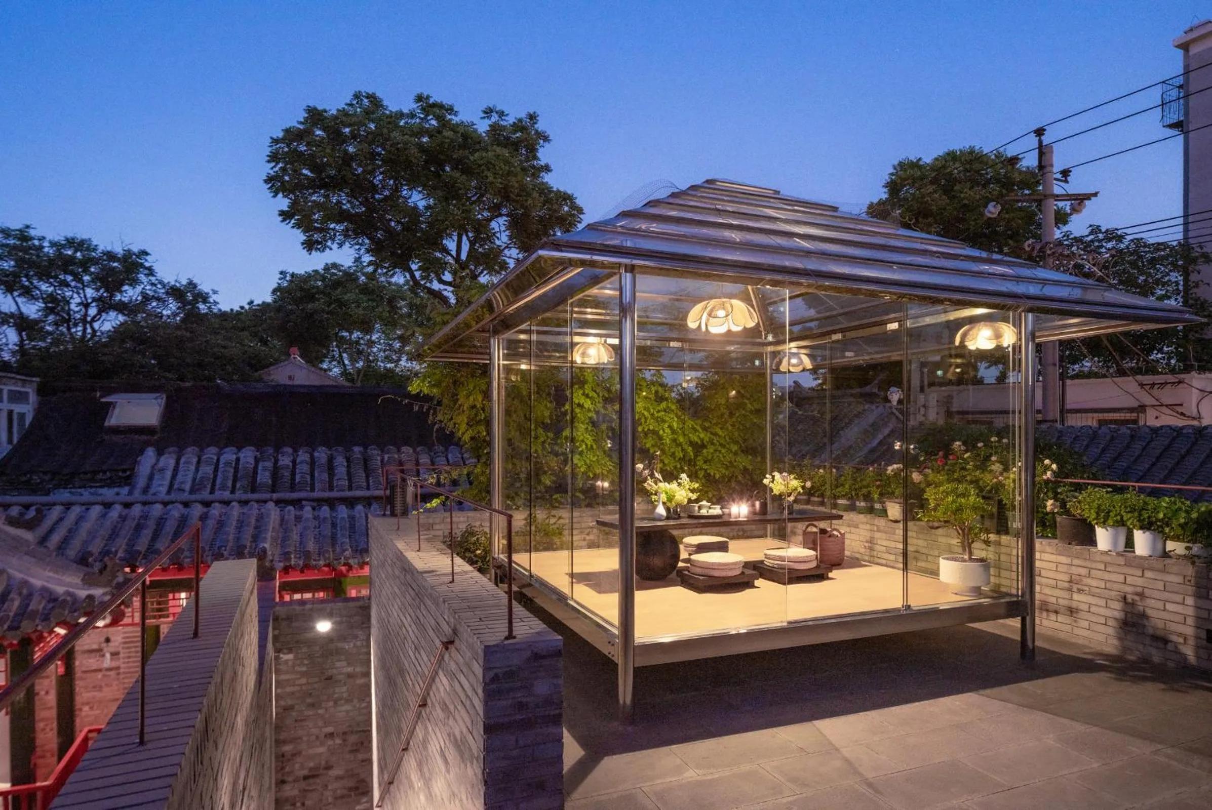 Balcony/Terrace in Xinxiang Yayuan Courtyard Hotel Beijing Tiananmen Wangfujing Branch