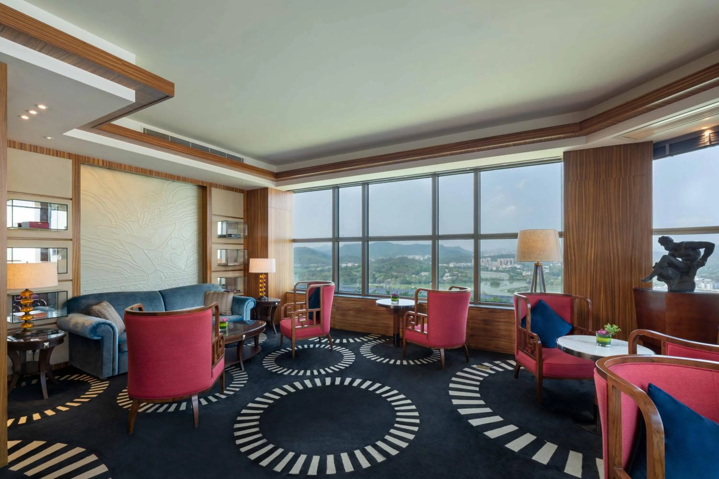 Seating area in Huizhou Kande International Hotel