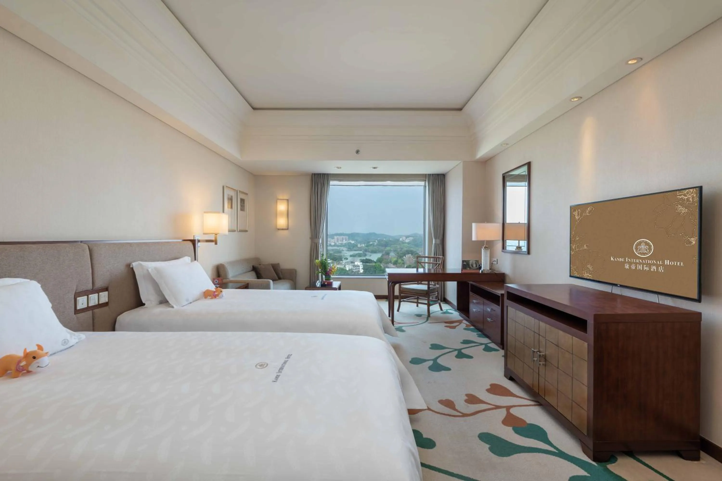 Property building, Bed in Huizhou Kande International Hotel