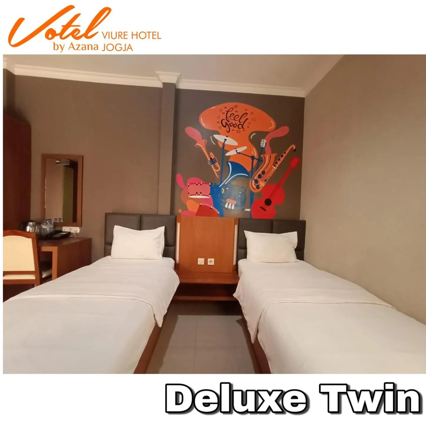 Bedroom, Bed in Votel Viure Hotel Jogjakarta