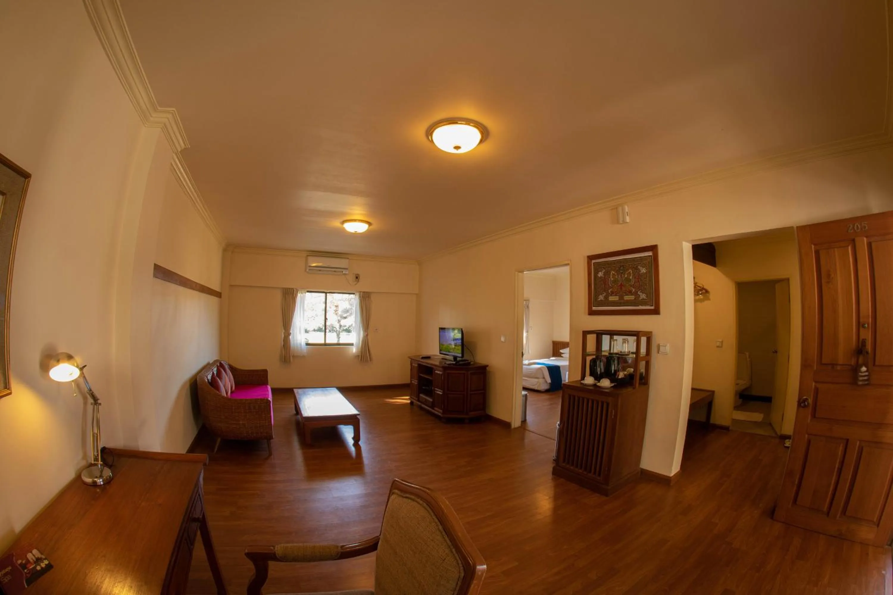 Living room in Bagan Thiripyitsaya Sanctuary Resort