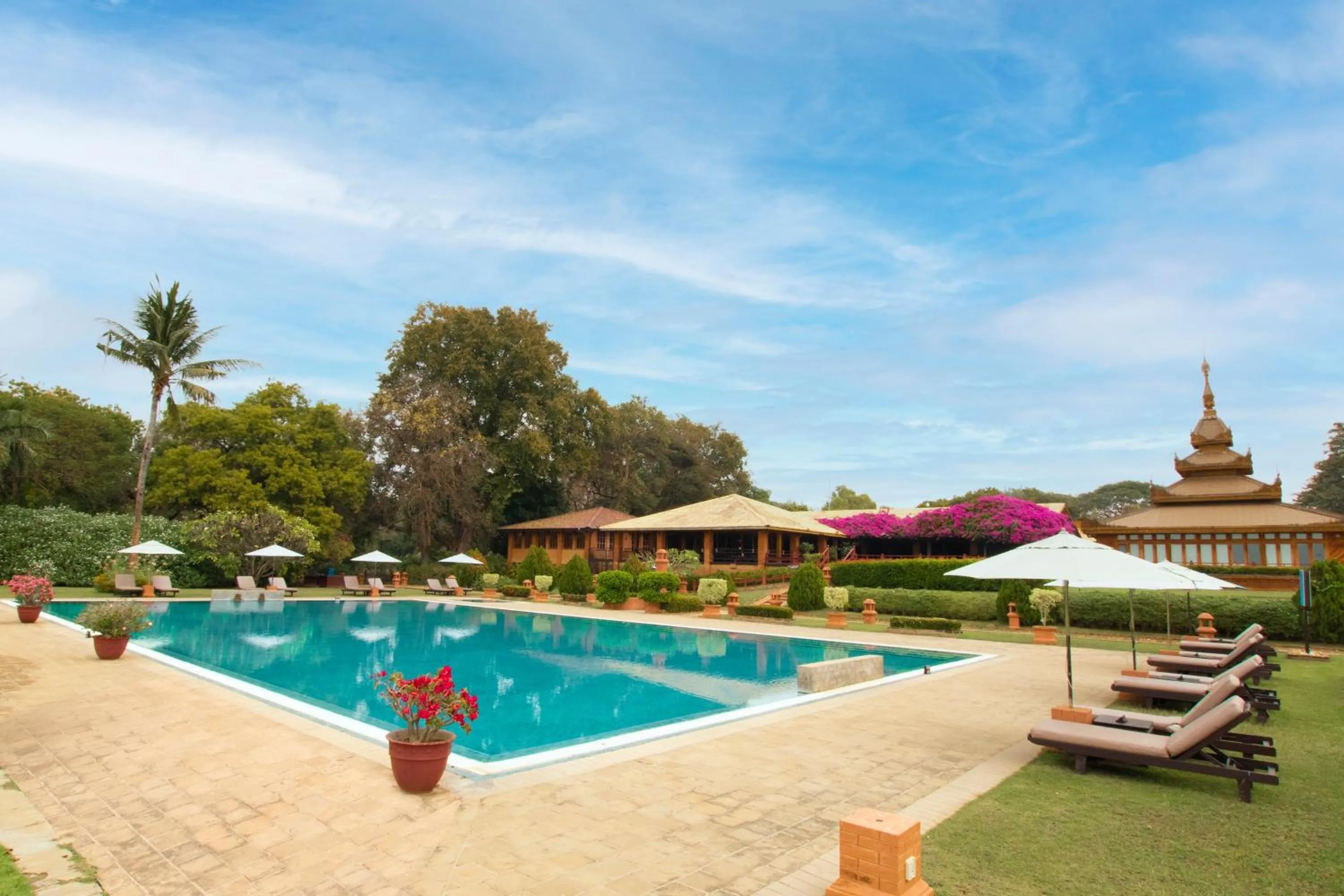 Swimming pool in Bagan Thiripyitsaya Sanctuary Resort
