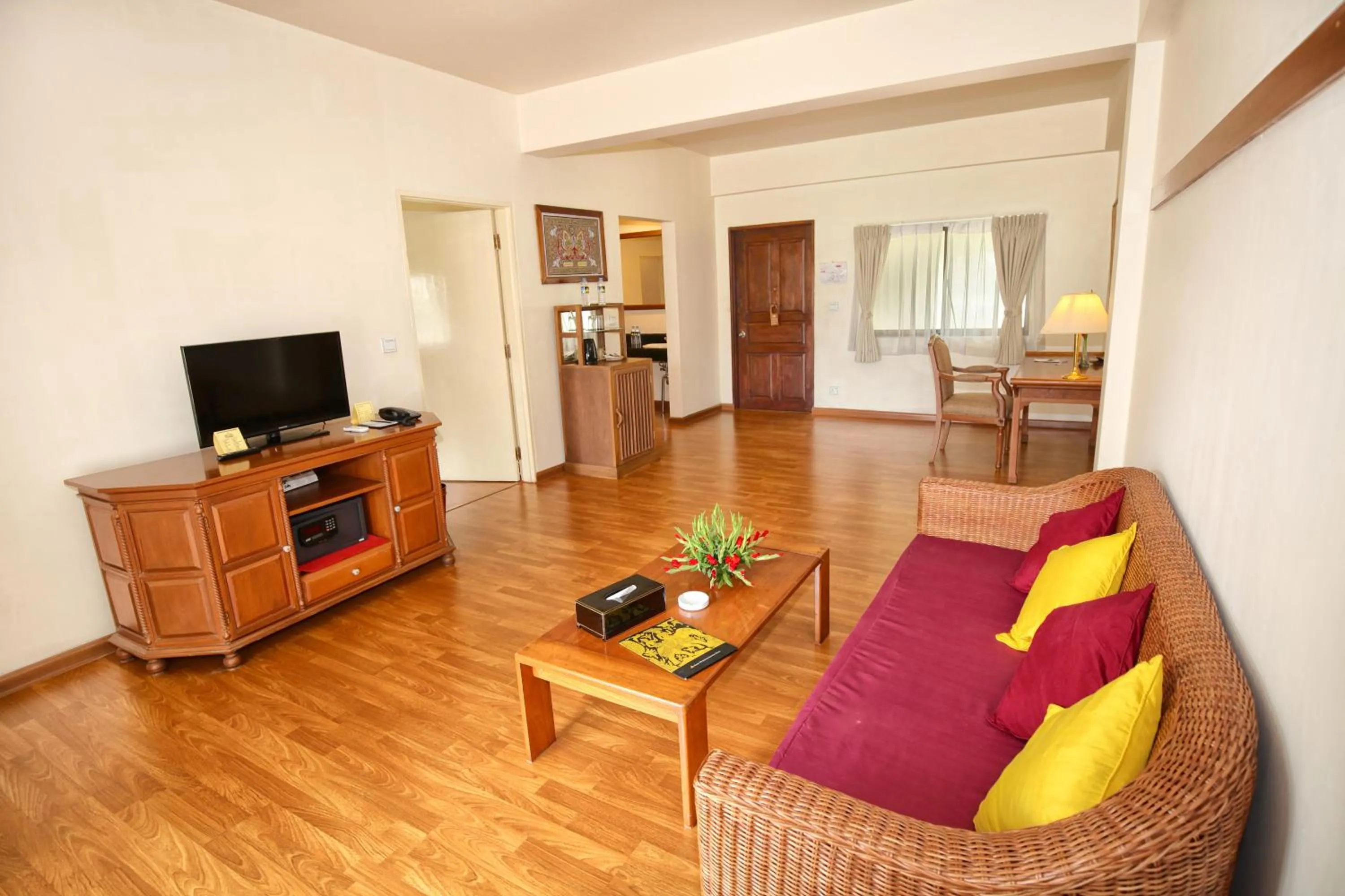 Living room in Bagan Thiripyitsaya Sanctuary Resort