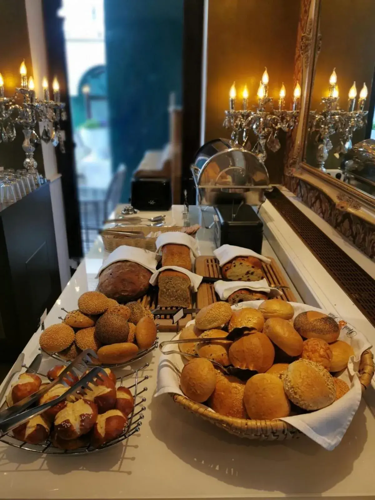 Buffet breakfast in Boutiquehotel Goldhahn Bio Sport & Wellness Buffet breakfast in Boutiquehotel Goldhahn Bio Sport & Wellness