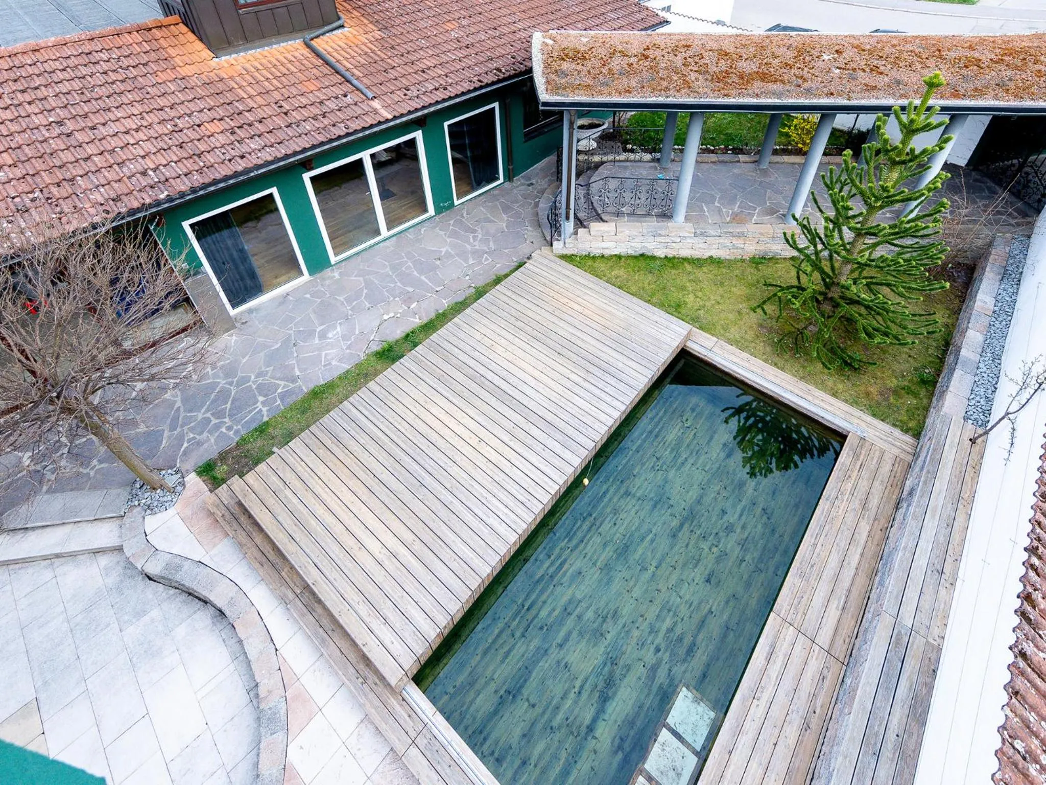 Pool view in DORMERO Hotel Aalen