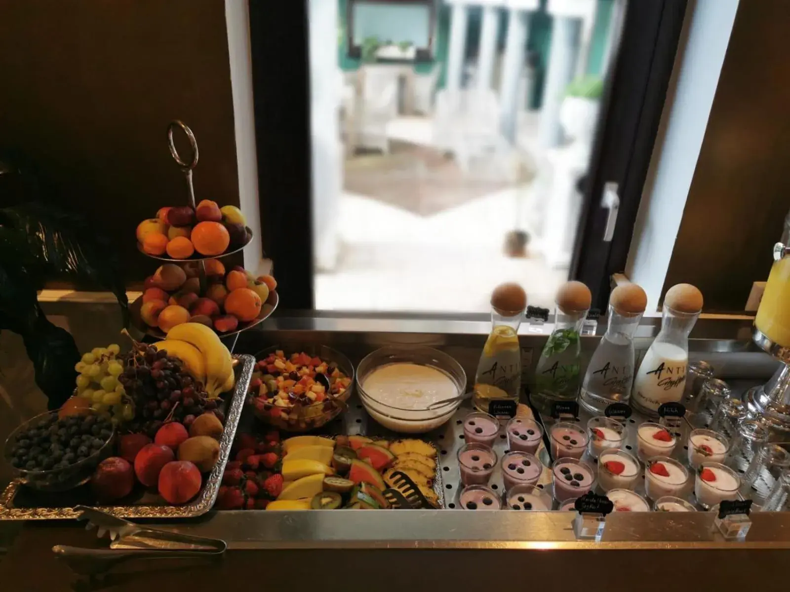 Buffet breakfast in Boutiquehotel Goldhahn Bio Sport & Wellness Buffet breakfast in Boutiquehotel Goldhahn Bio Sport & Wellness