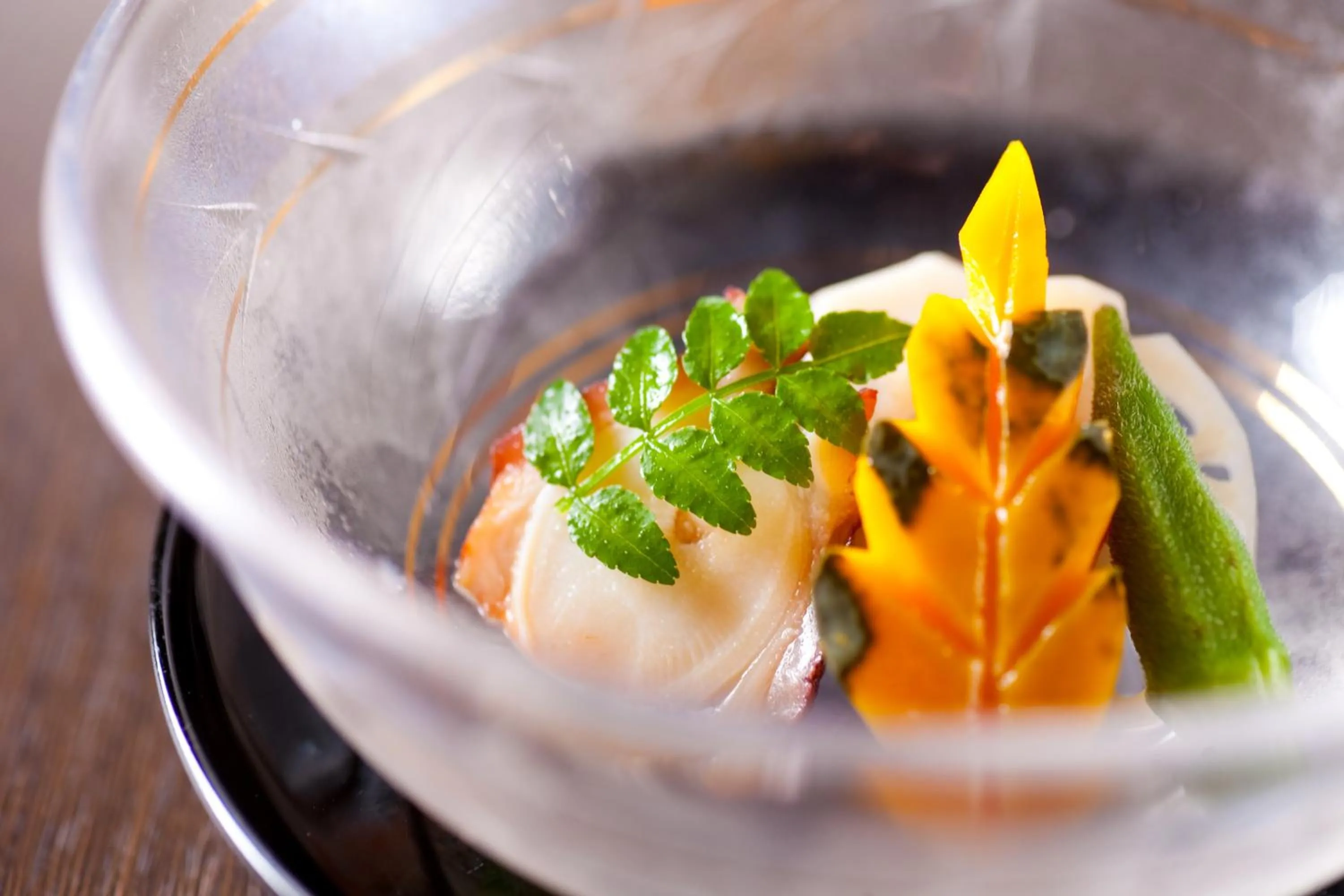 Food close-up in Kappo Ryokan Kannawa Bettei