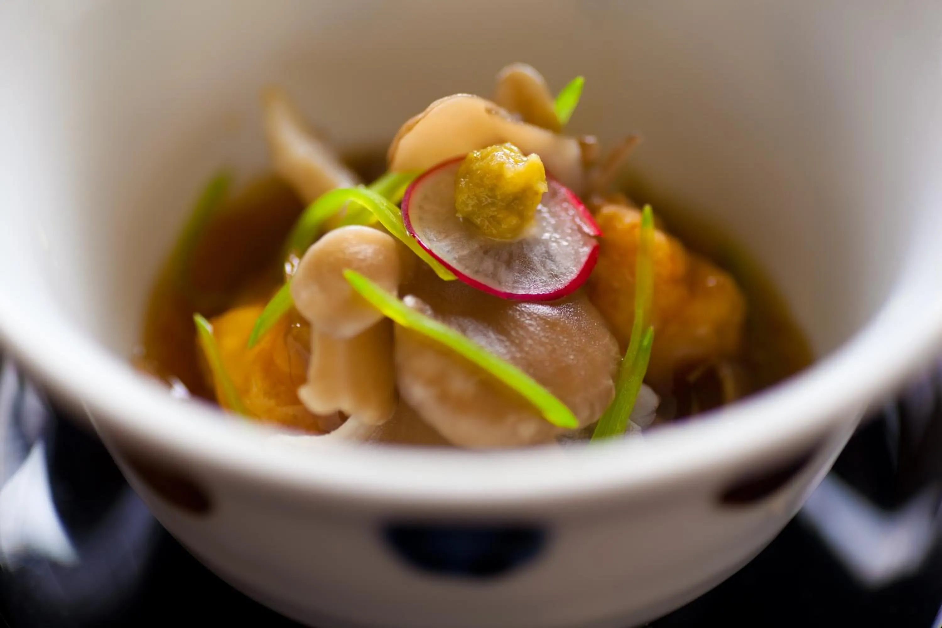 Food close-up in Kappo Ryokan Kannawa Bettei