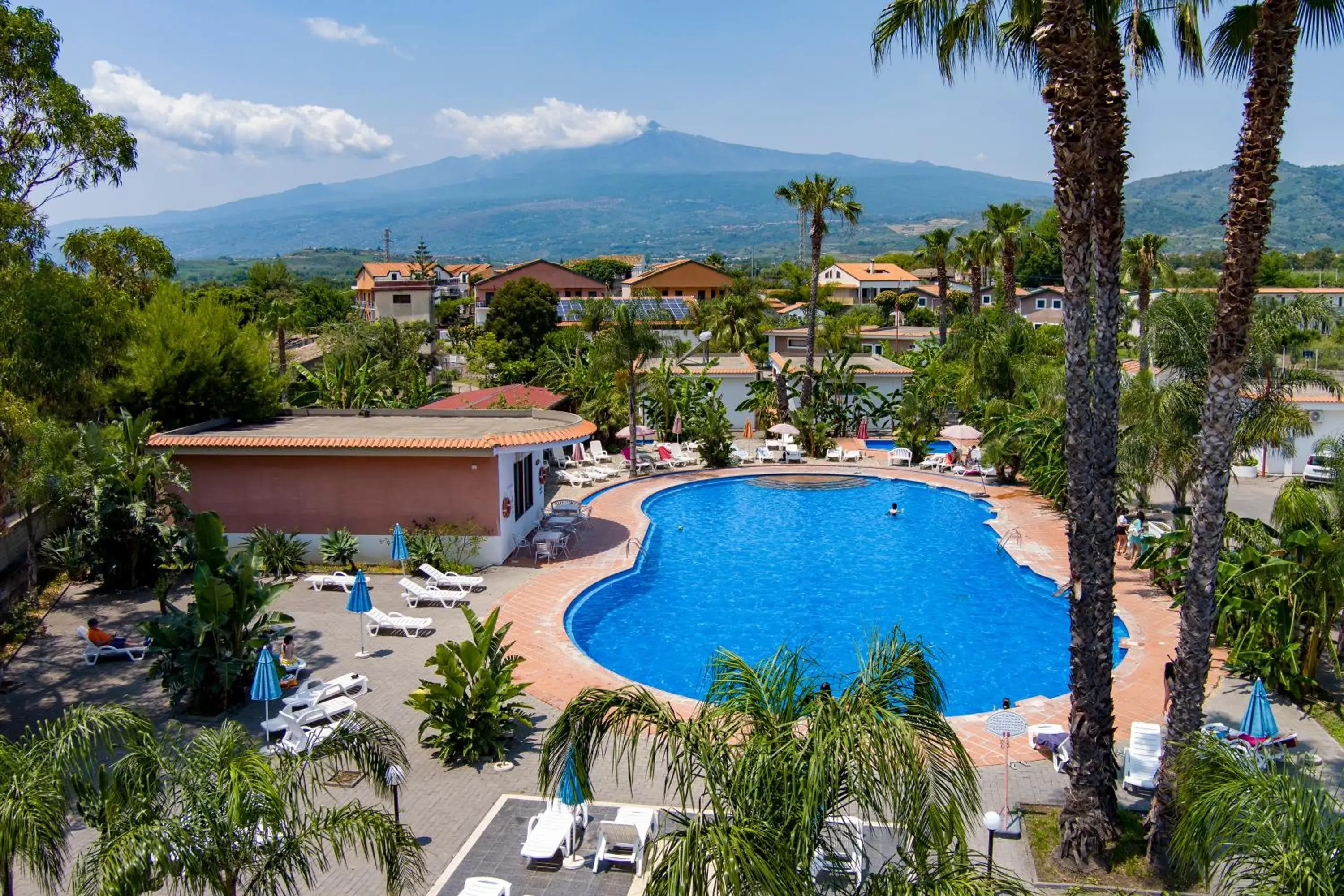 Pool view in Villaggio Alkantara Pool view in Villaggio Alkantara