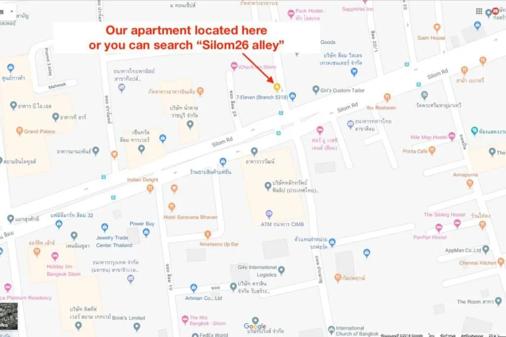 S3 Silom26 · S3 Silom central, large room, full kitchen, WIFI,