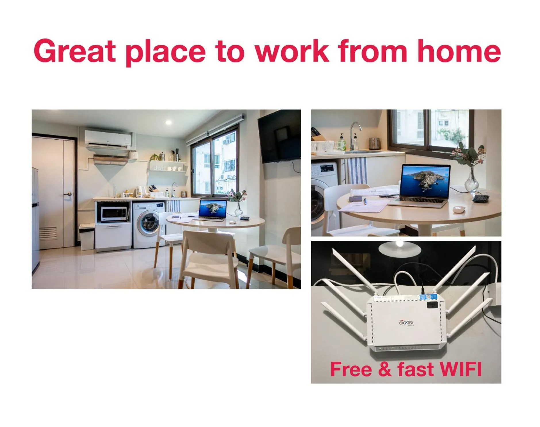 S3 Silom26 · S3 Silom central, large room, full kitchen, WIFI,