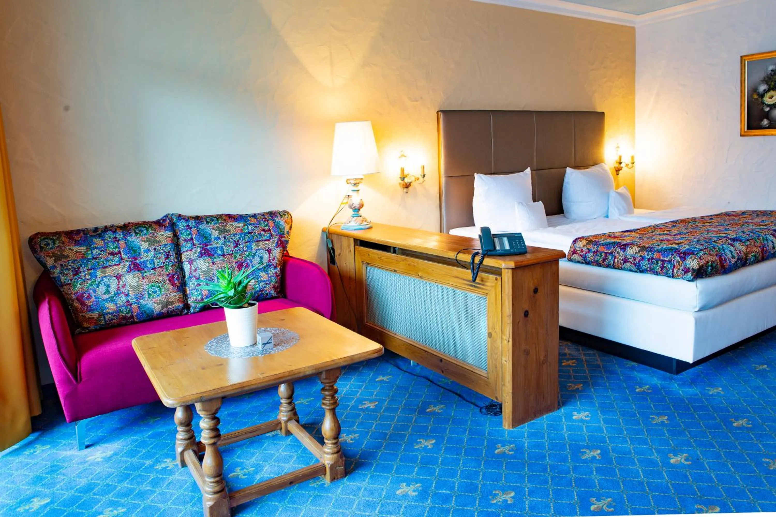 Bed in Hotel Reiterhof