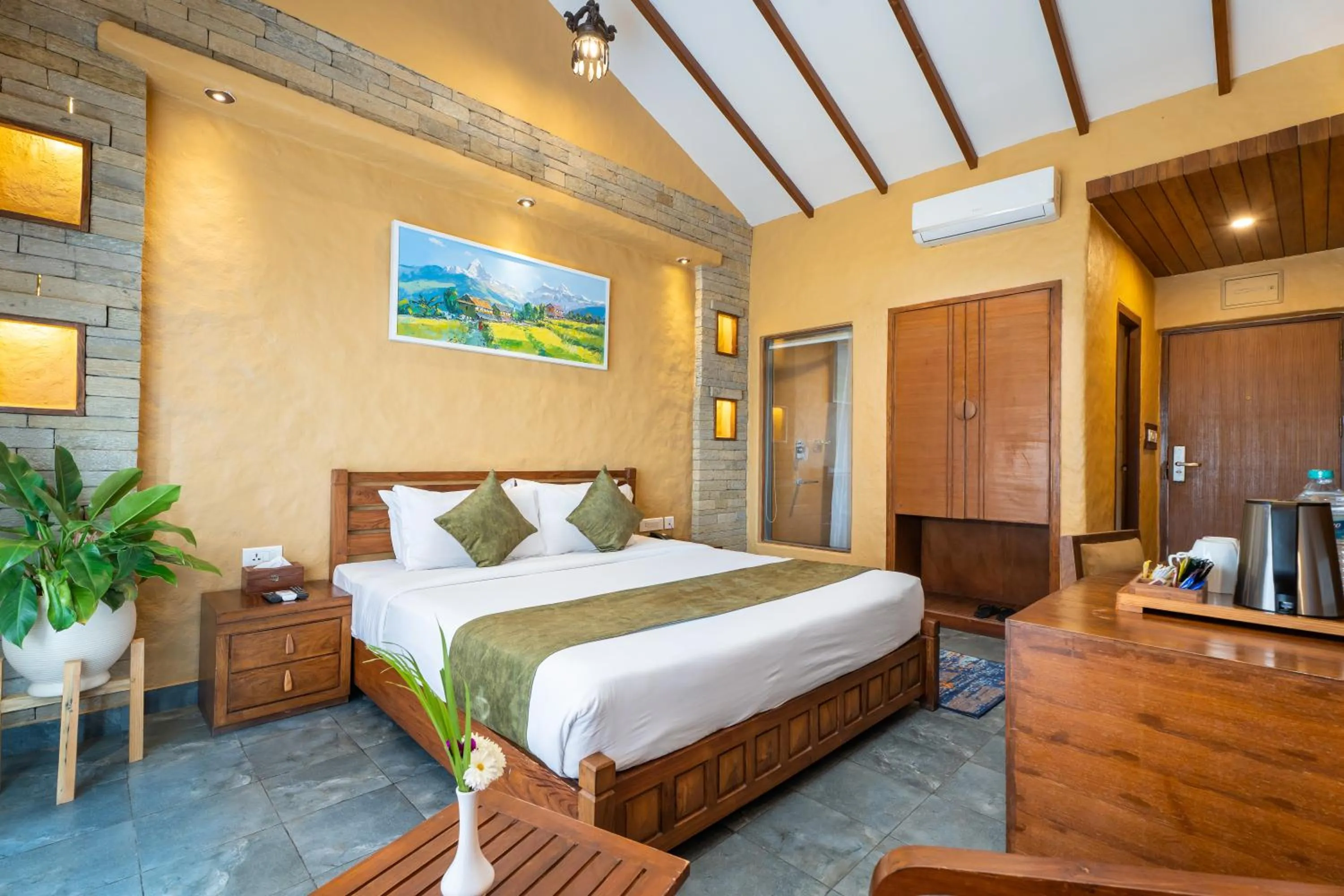Bed in Bar Peepal Resort